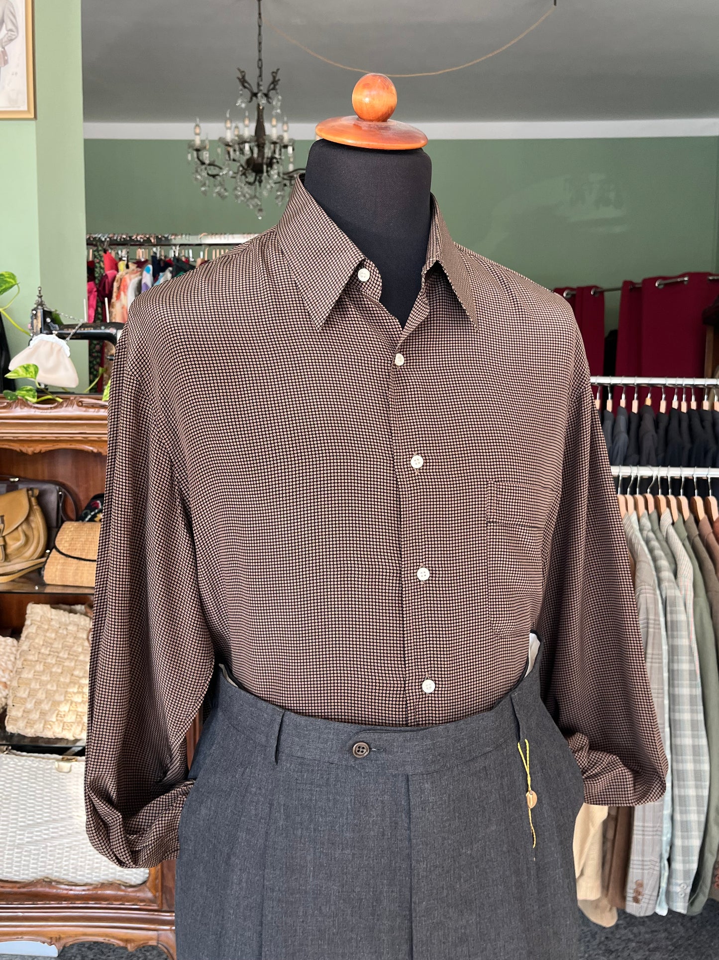 Camicia in seta anni ‘80 tg. L-XL