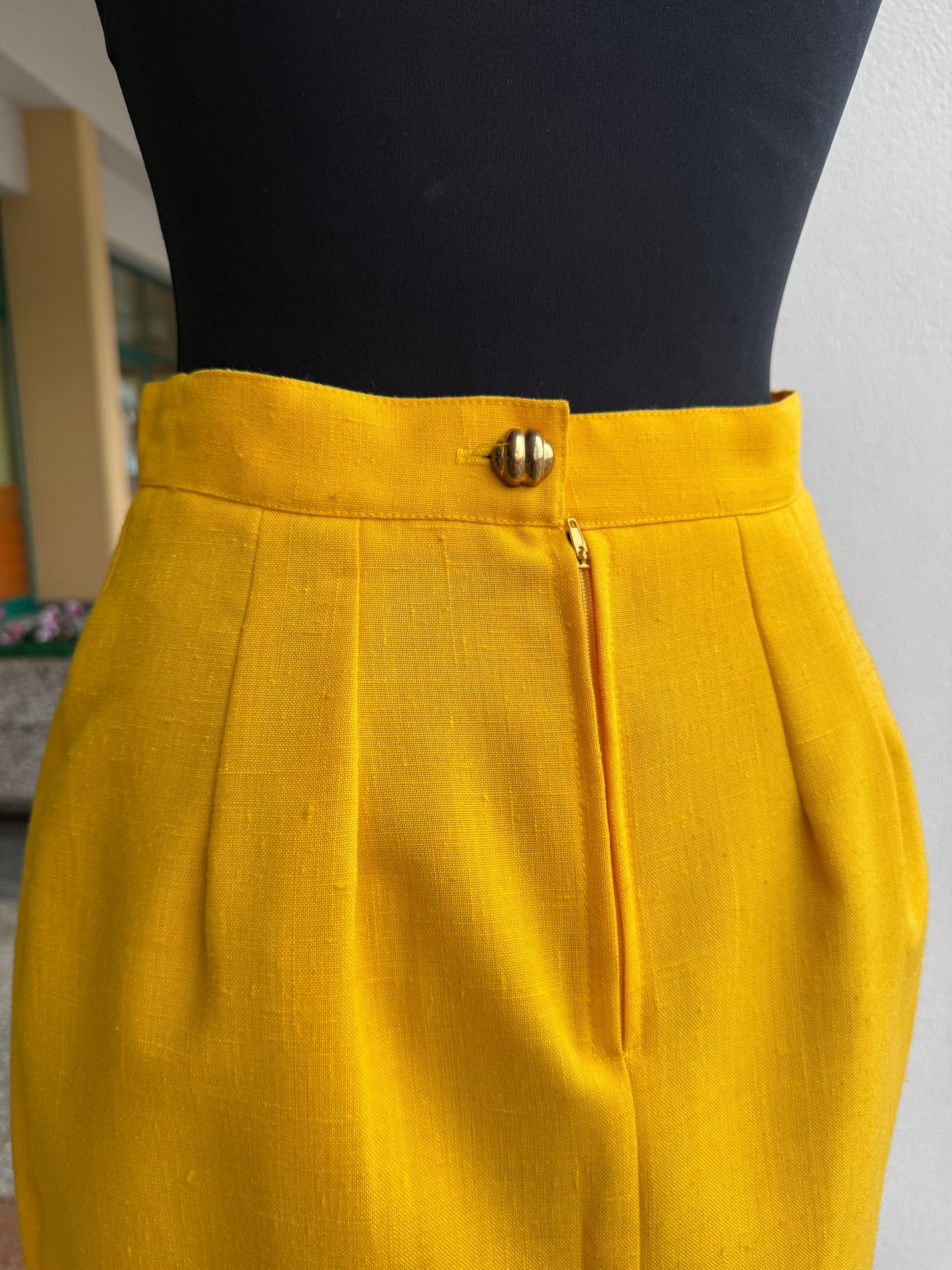 Tailleur anni ‘80 giallo sole - TG. 40