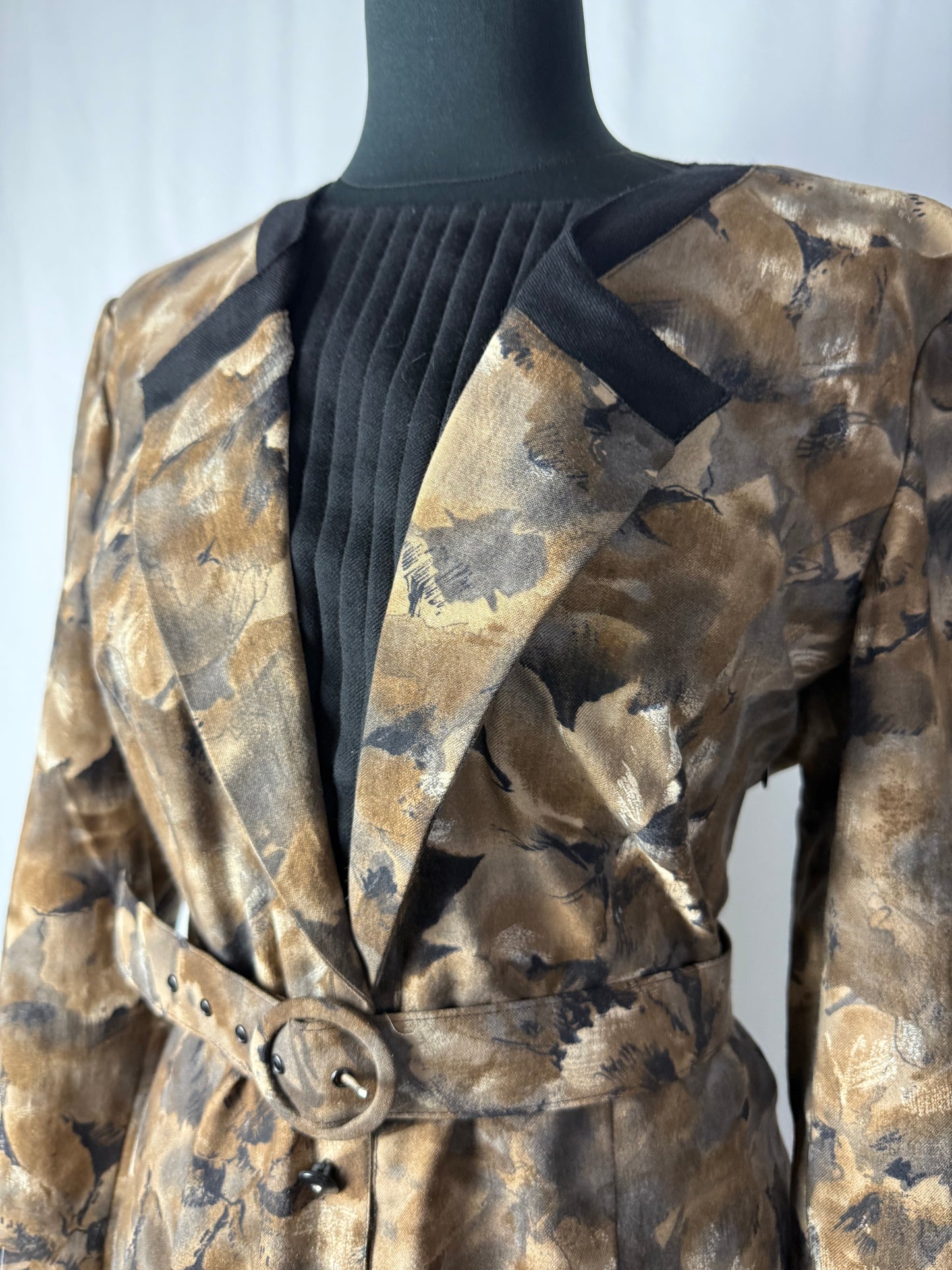 Abito anni ‘80 lana stampata - TG. 44