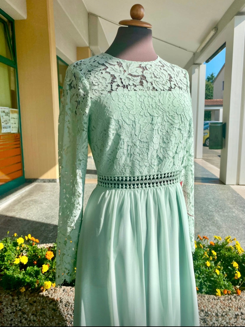 Abito da cerimonia verde acqua - TG. 38