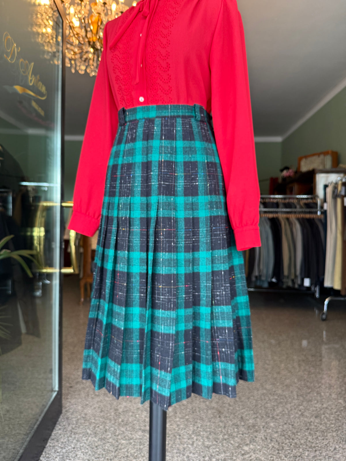 Gonna verde tartan - TG. 44/46