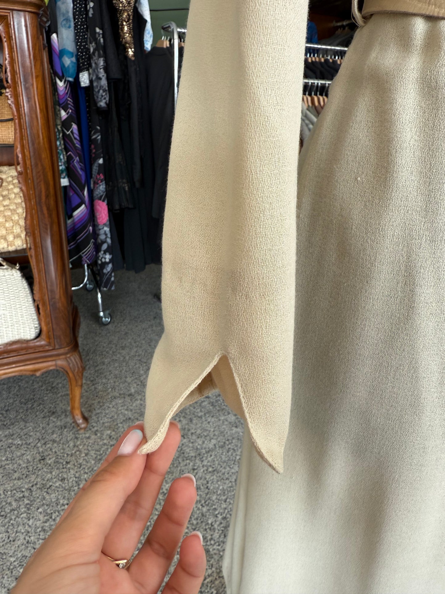 Abito anni ‘70 classico color crema - TG. 42/44