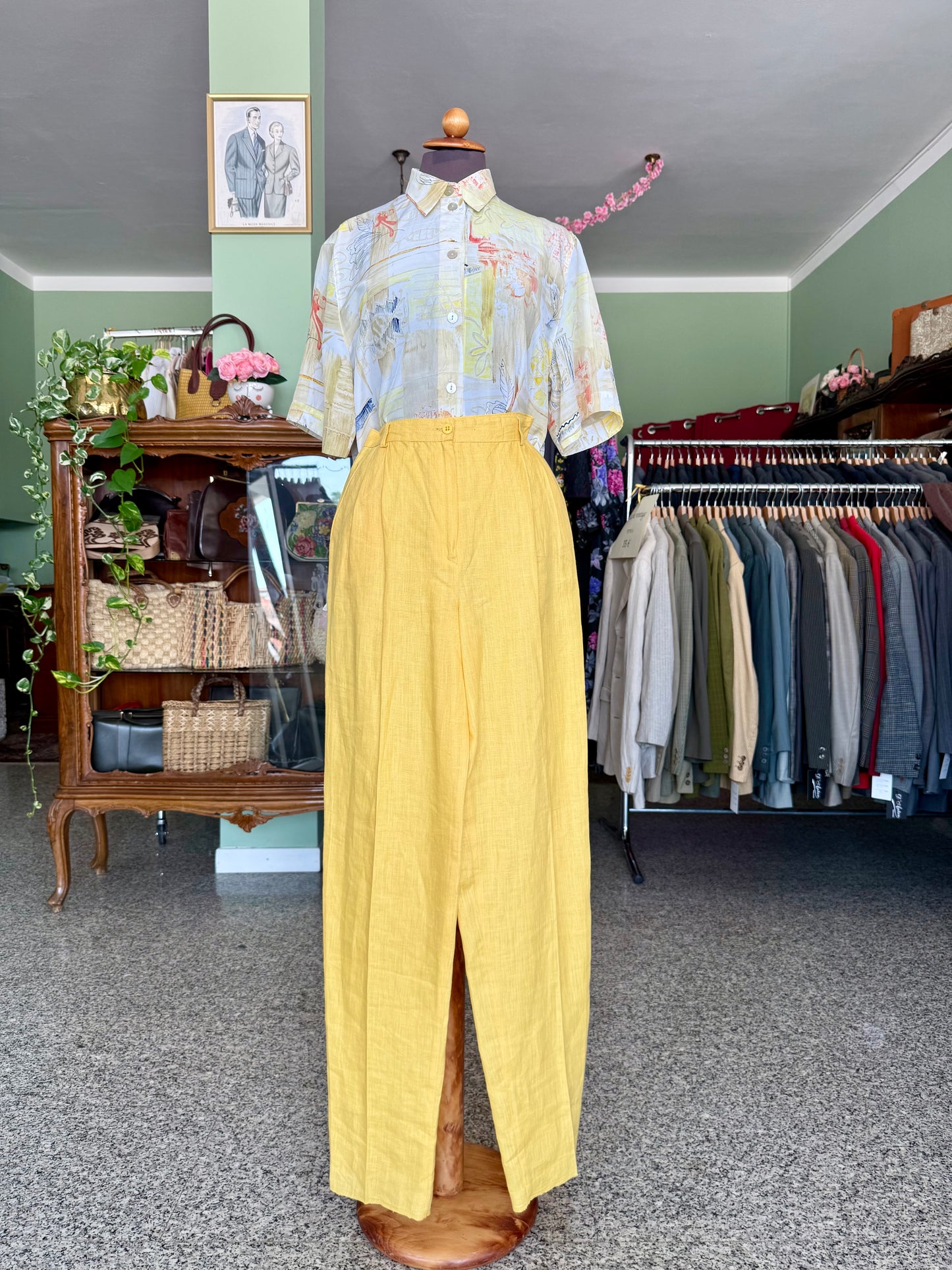 Pantaloni 100% lino - TG. 40