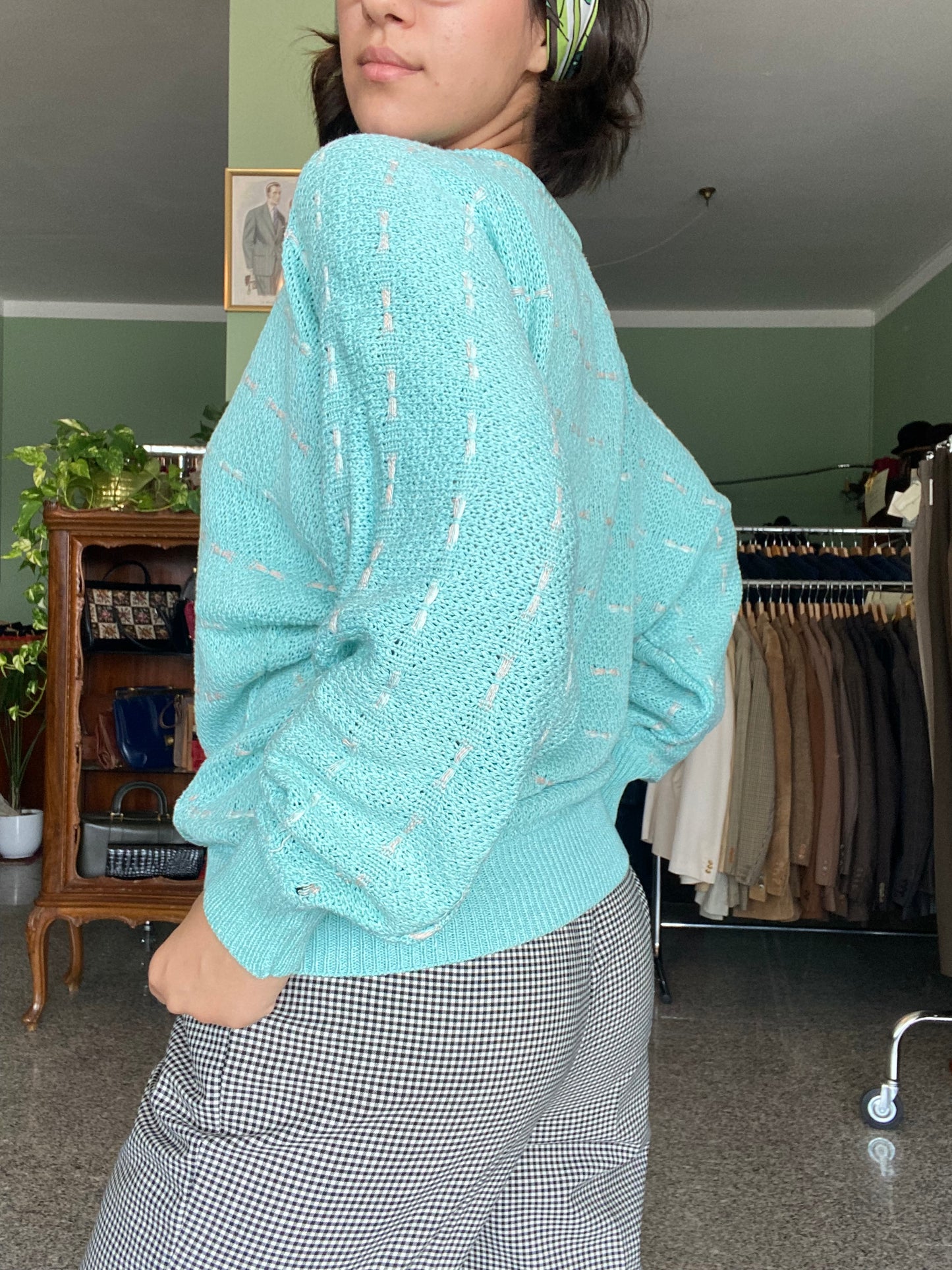Blusa acquamarina  - TG. 44/46/48