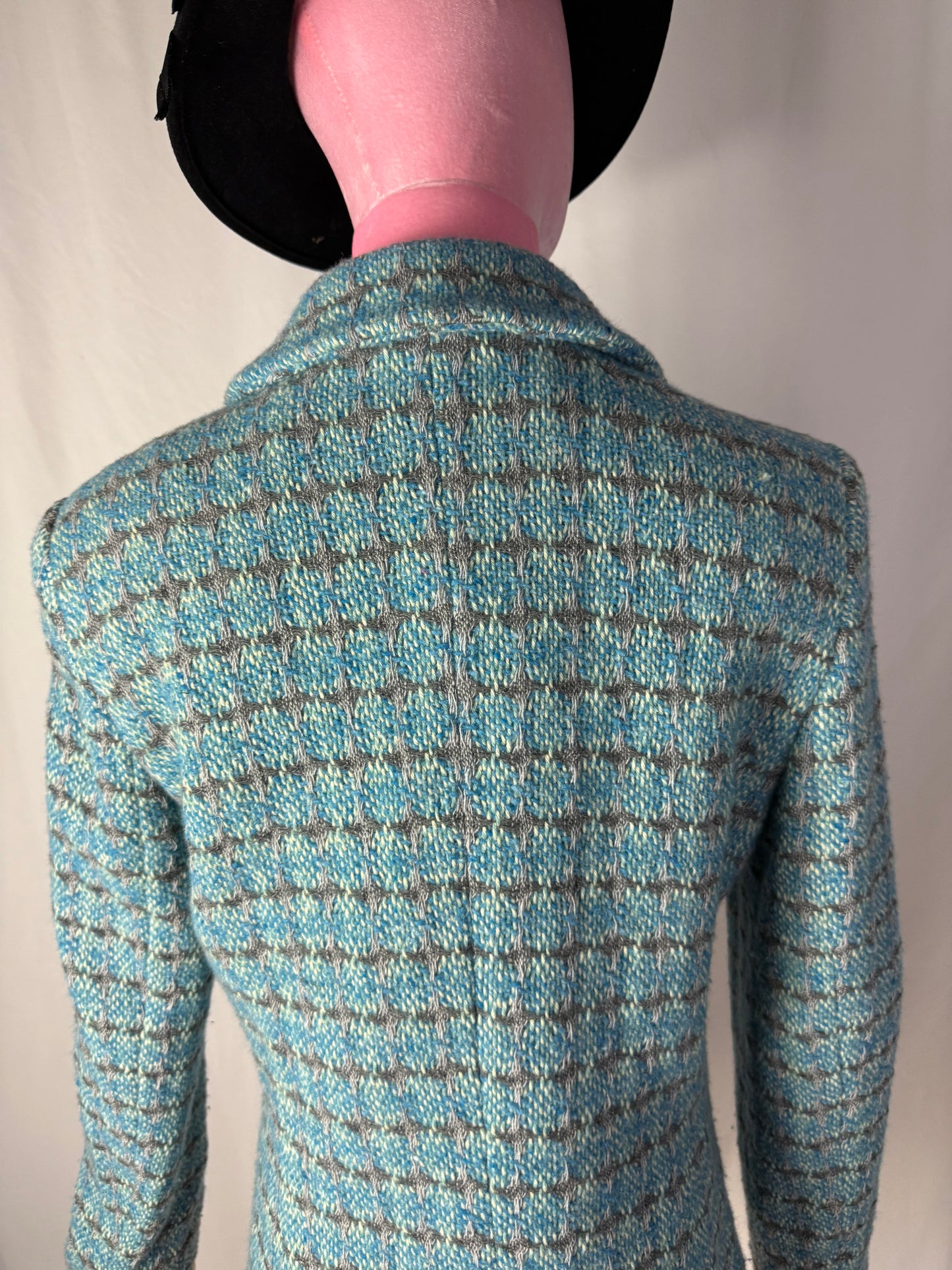 Giacca turchese in tweed - TG. 42