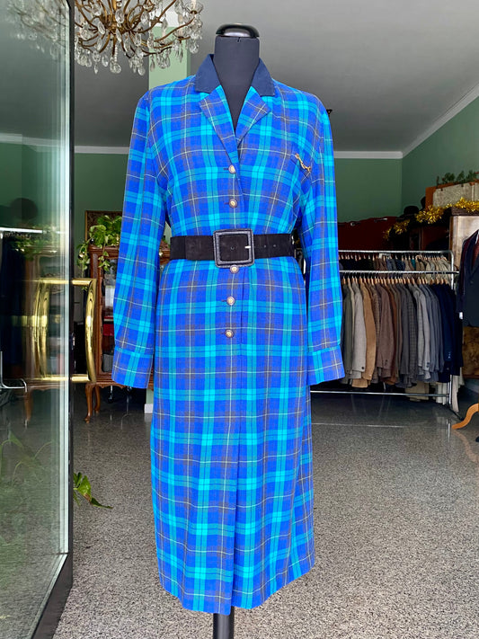 Abito tartan blu - TG. 44/46