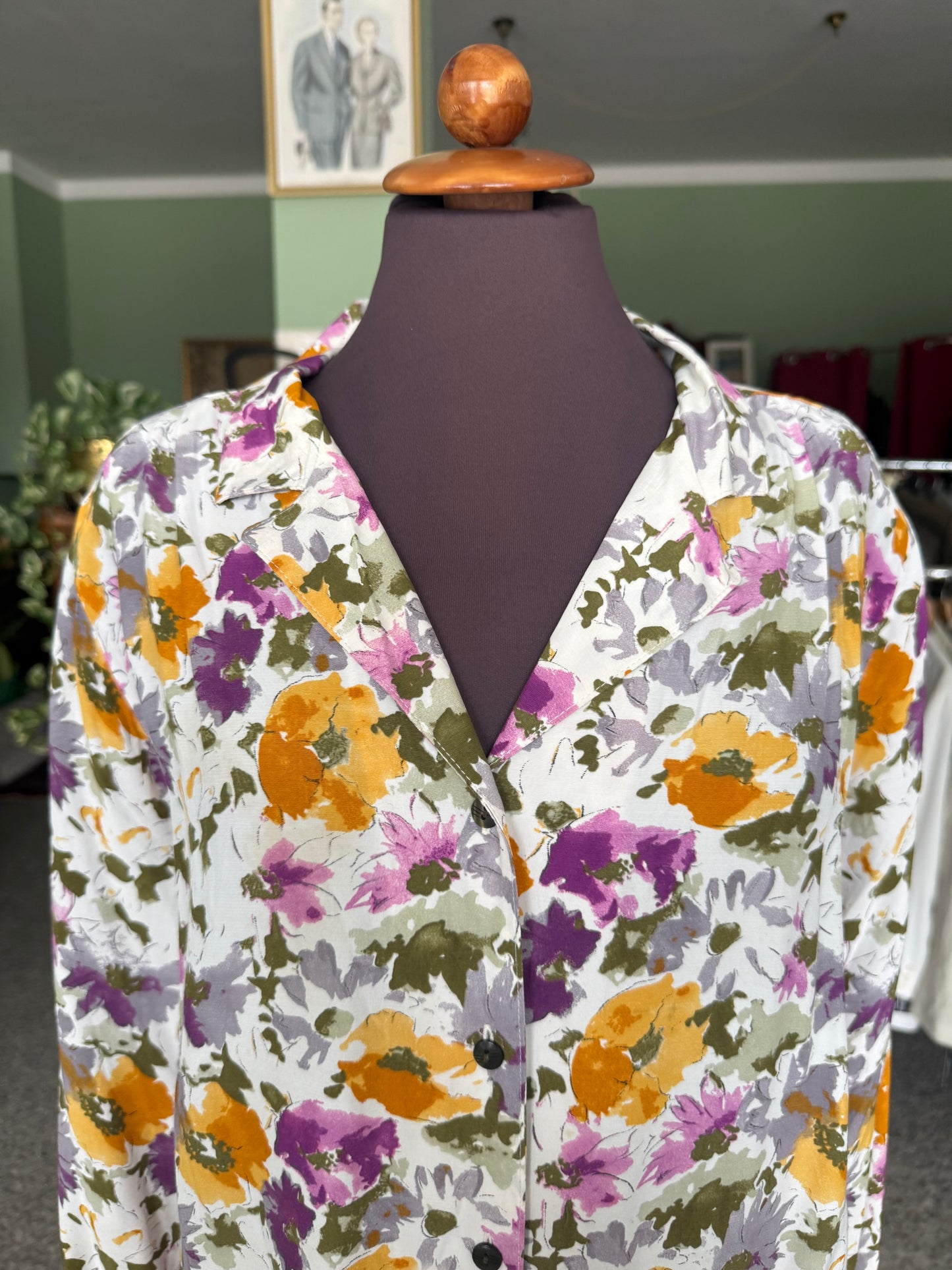 Camicia con stampa floreale - TG. 46/48