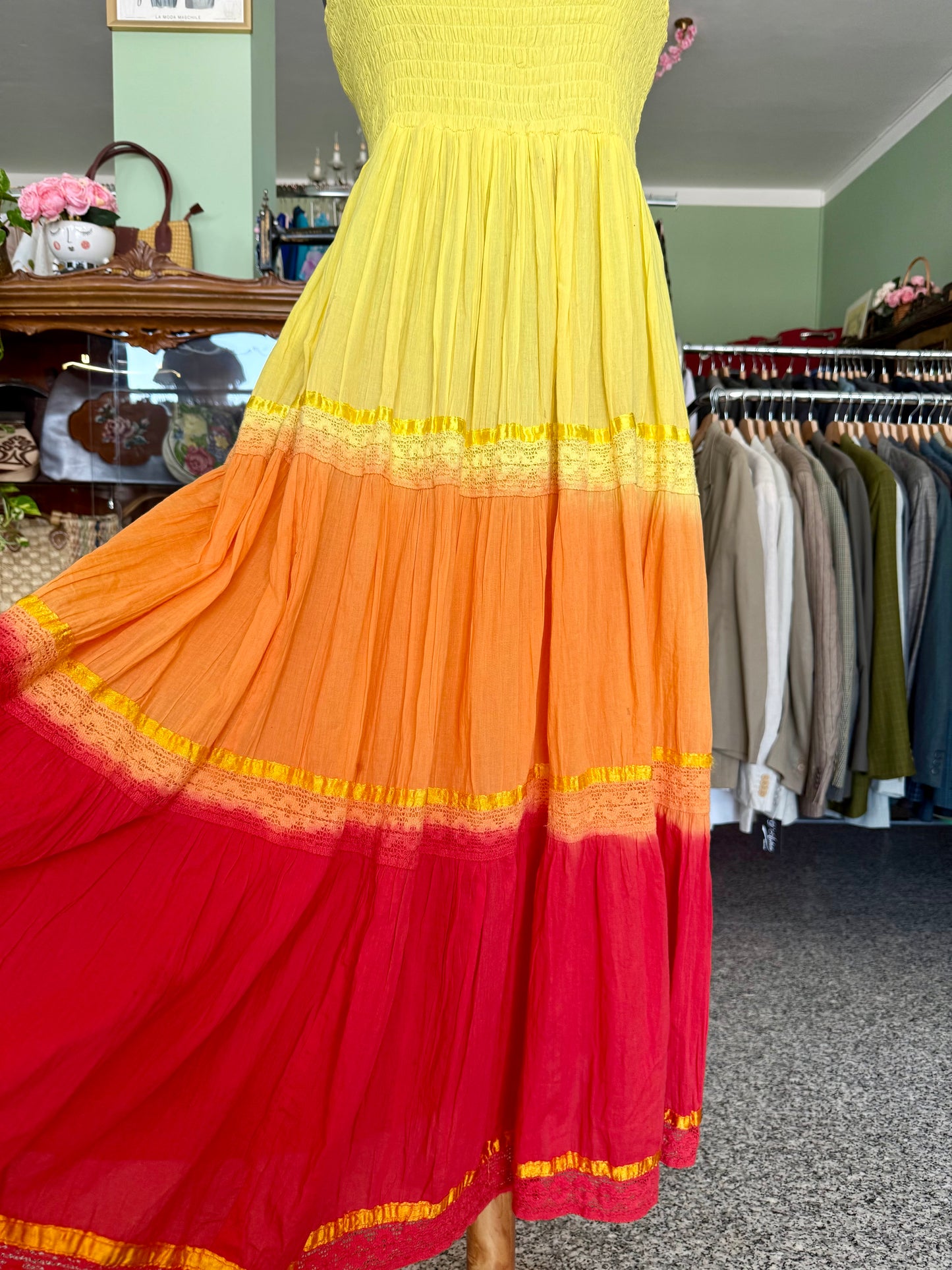 Abito multicolor in cotone - TG. 40/42