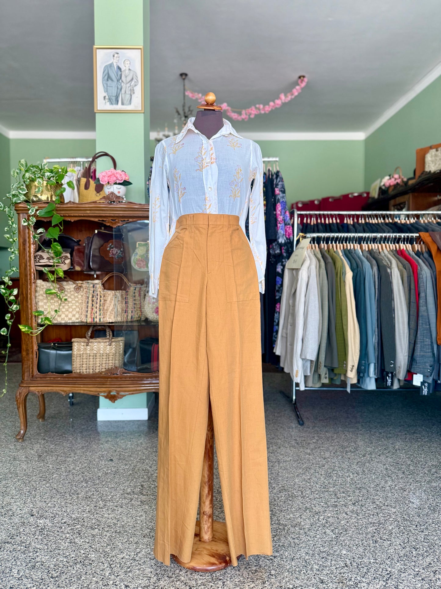 Camicia anni ‘70 in mussola di cotone - TG. 38