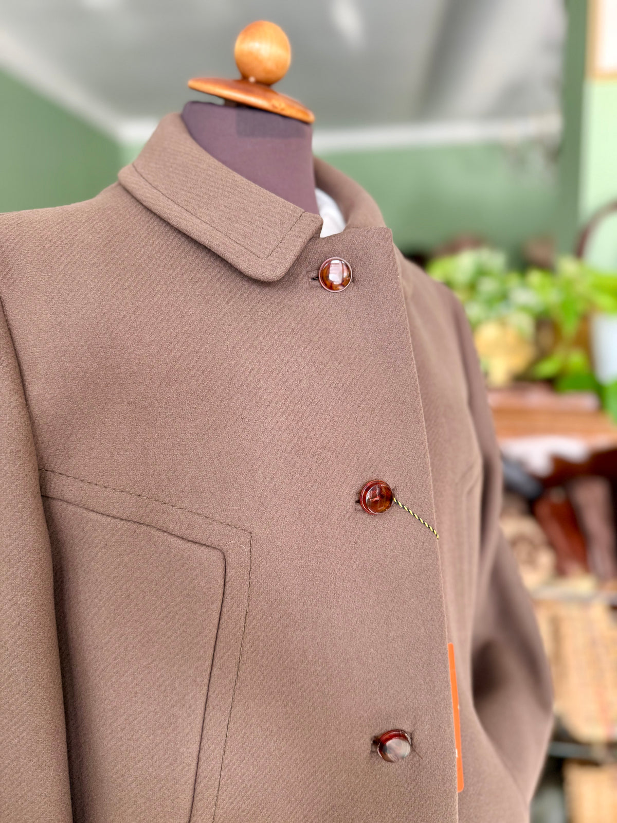 Cappotto anni ‘60 NOS tortora - TG. 40/42