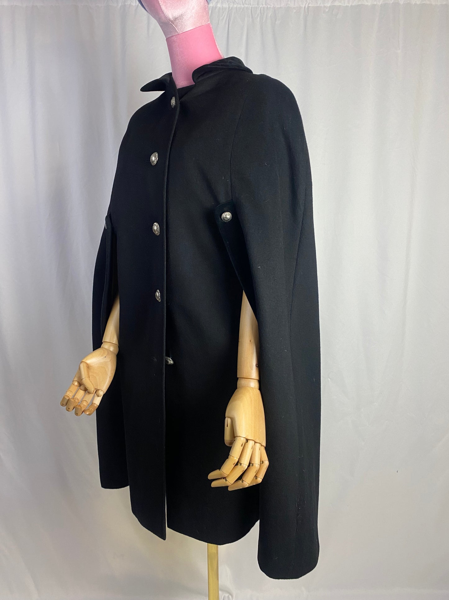 Mantella nera anni ‘70 - TG. Unica