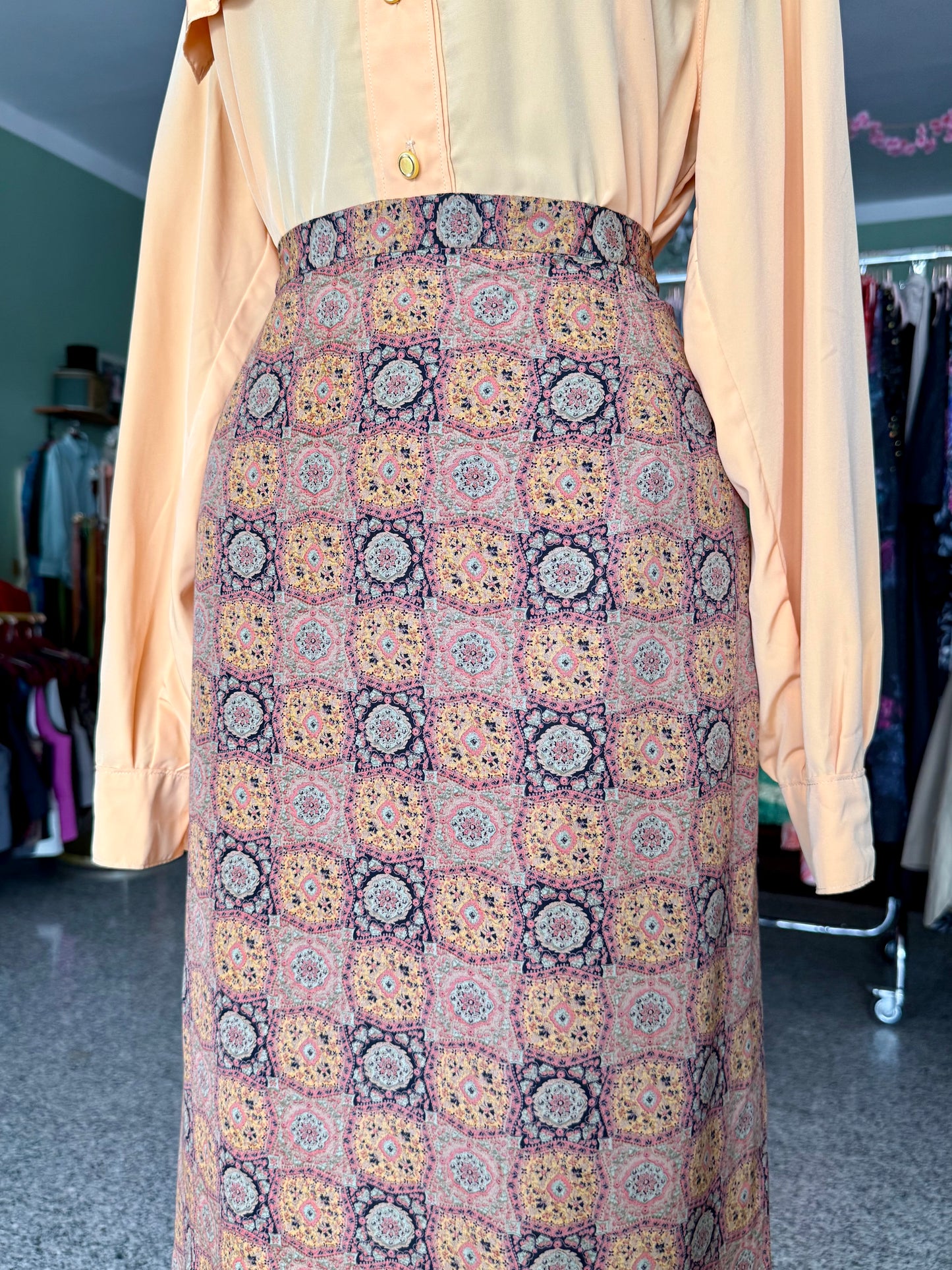 Gonna longuette in pura seta - TG. 44