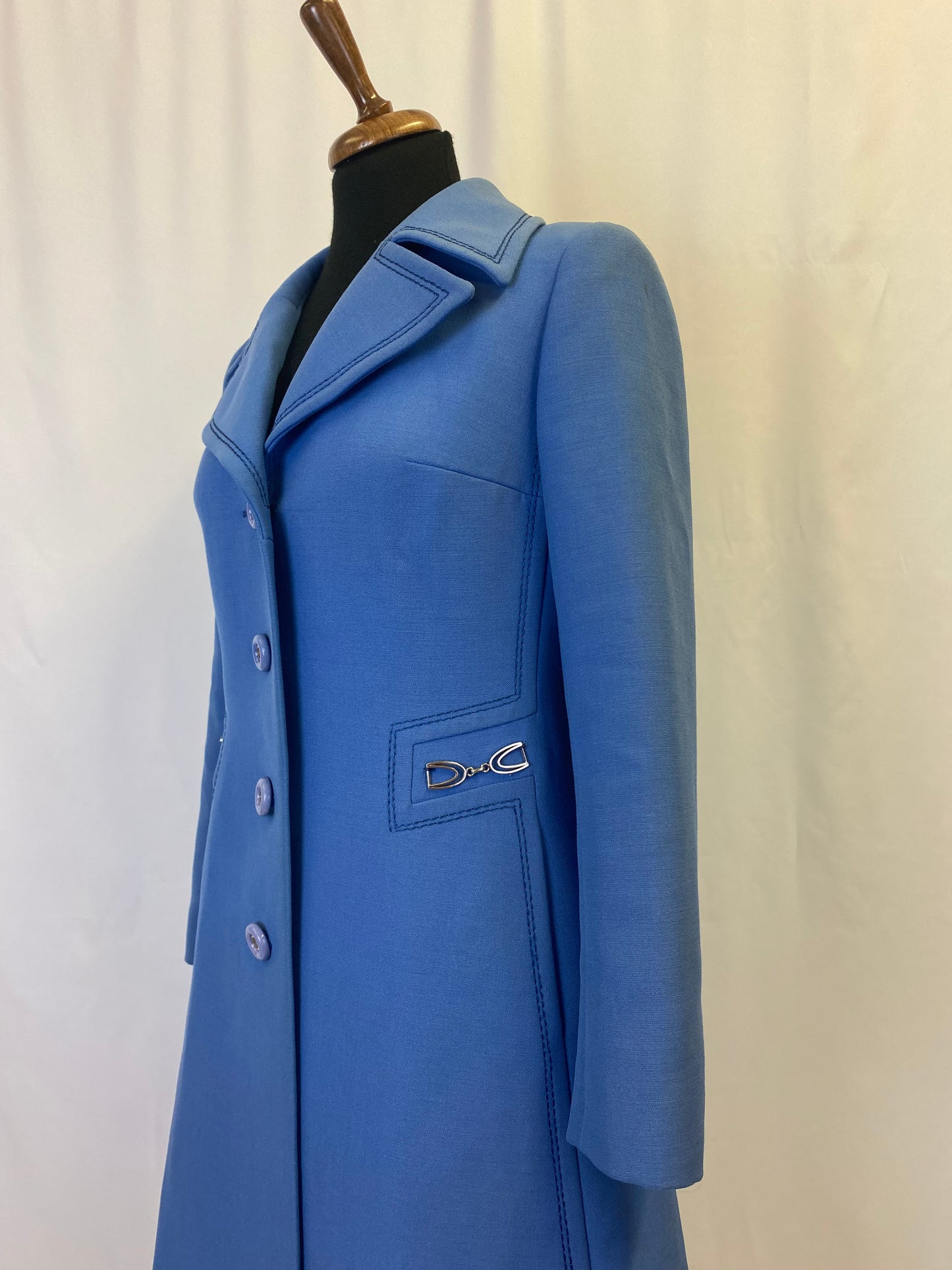 Cappotto anni ‘70 azzurro - TG. 38/40