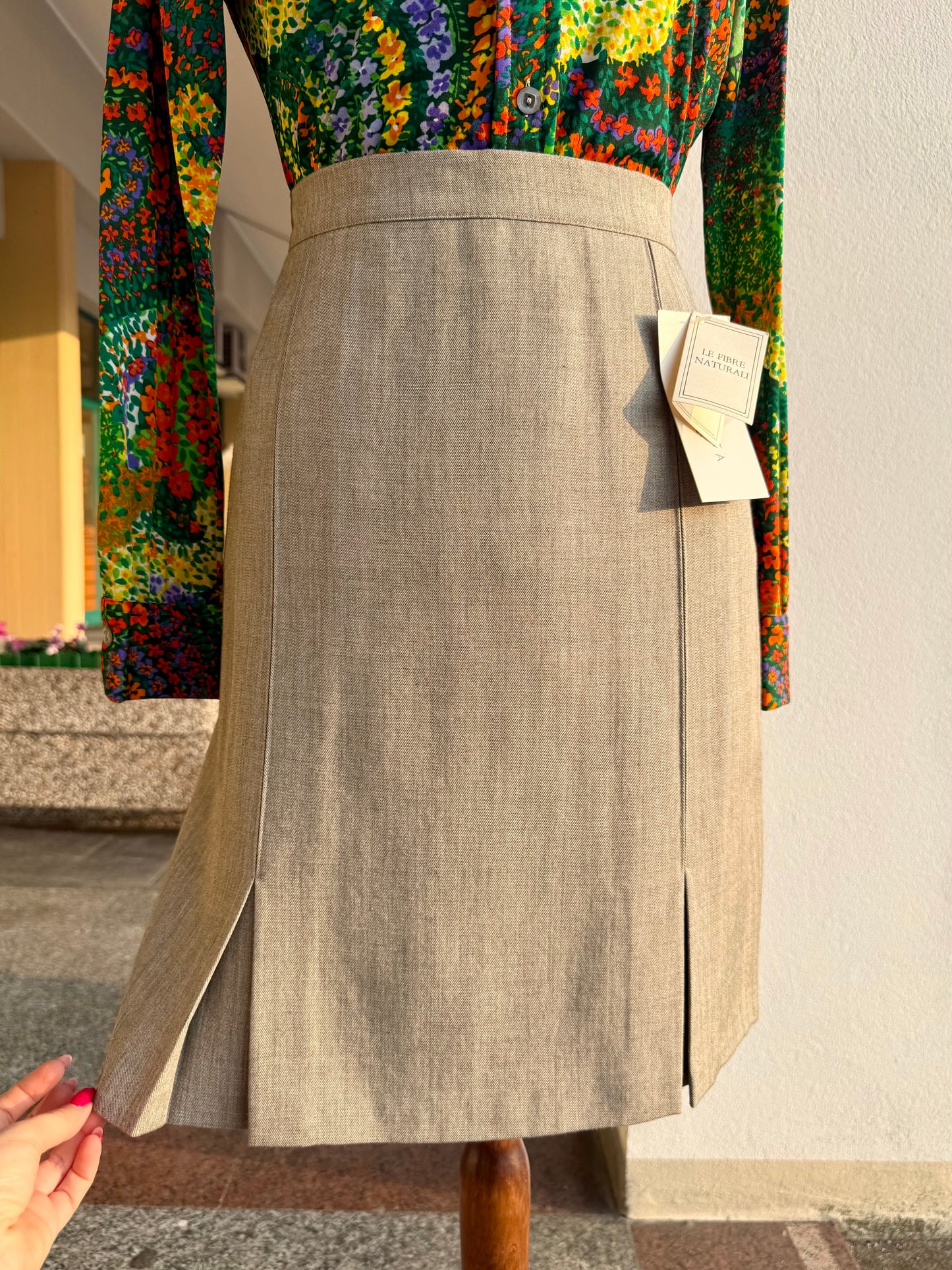 Gonna classica beige - TG. 44