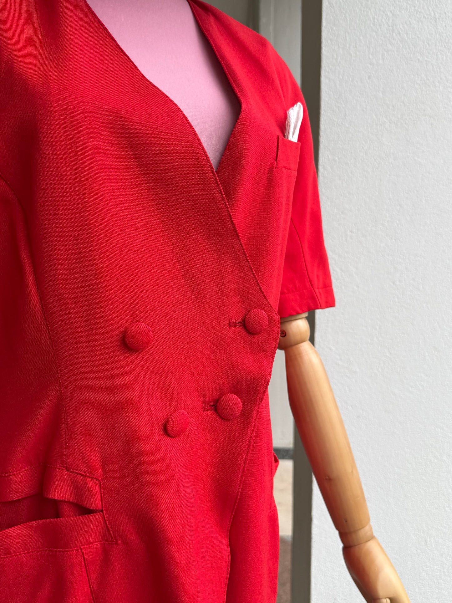 Giacca rossa in misto seta - TG. 42/44