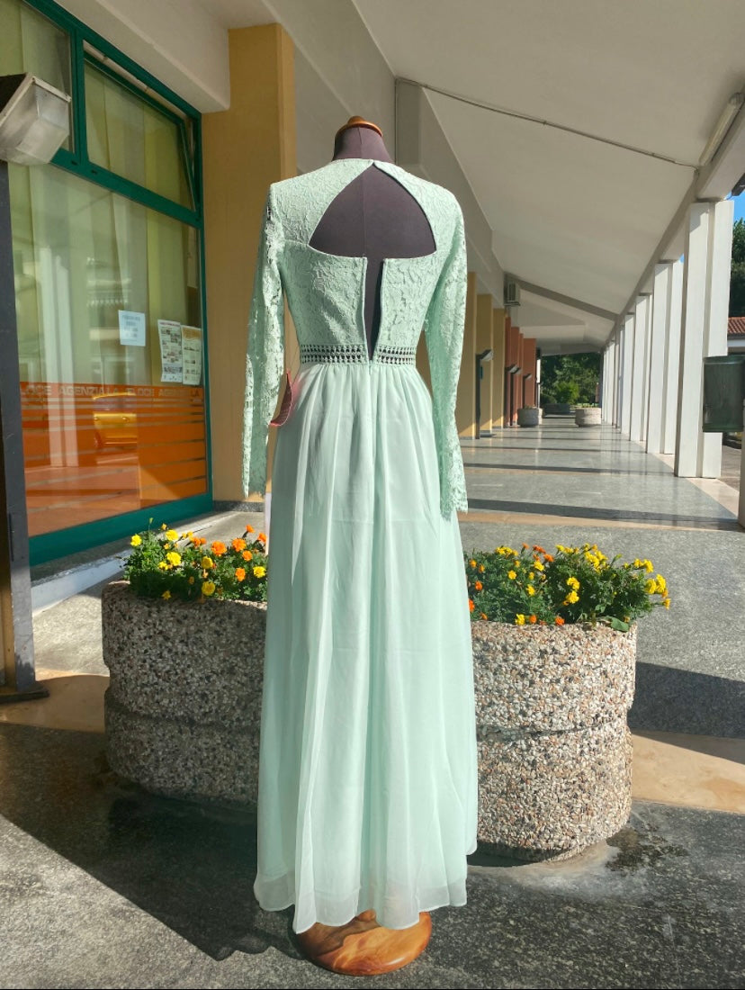 Abito da cerimonia verde acqua - TG. 38