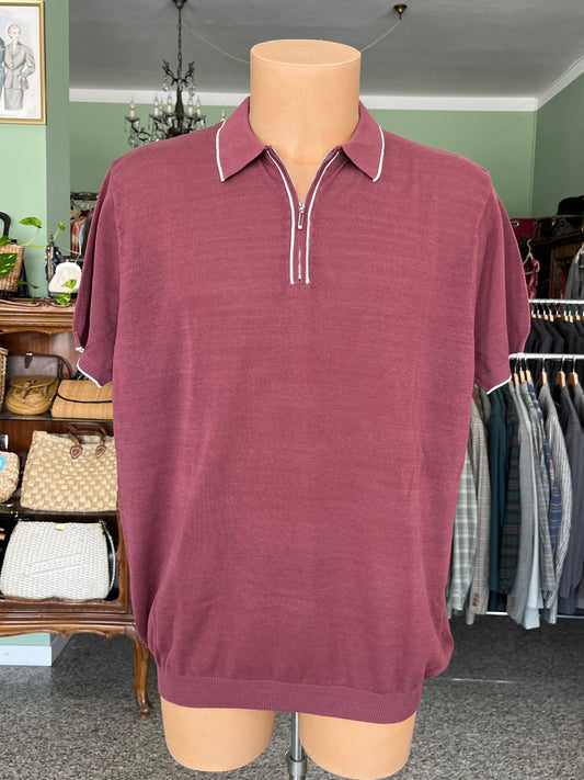 Polo a maniche corte cotone/lino tg. 58