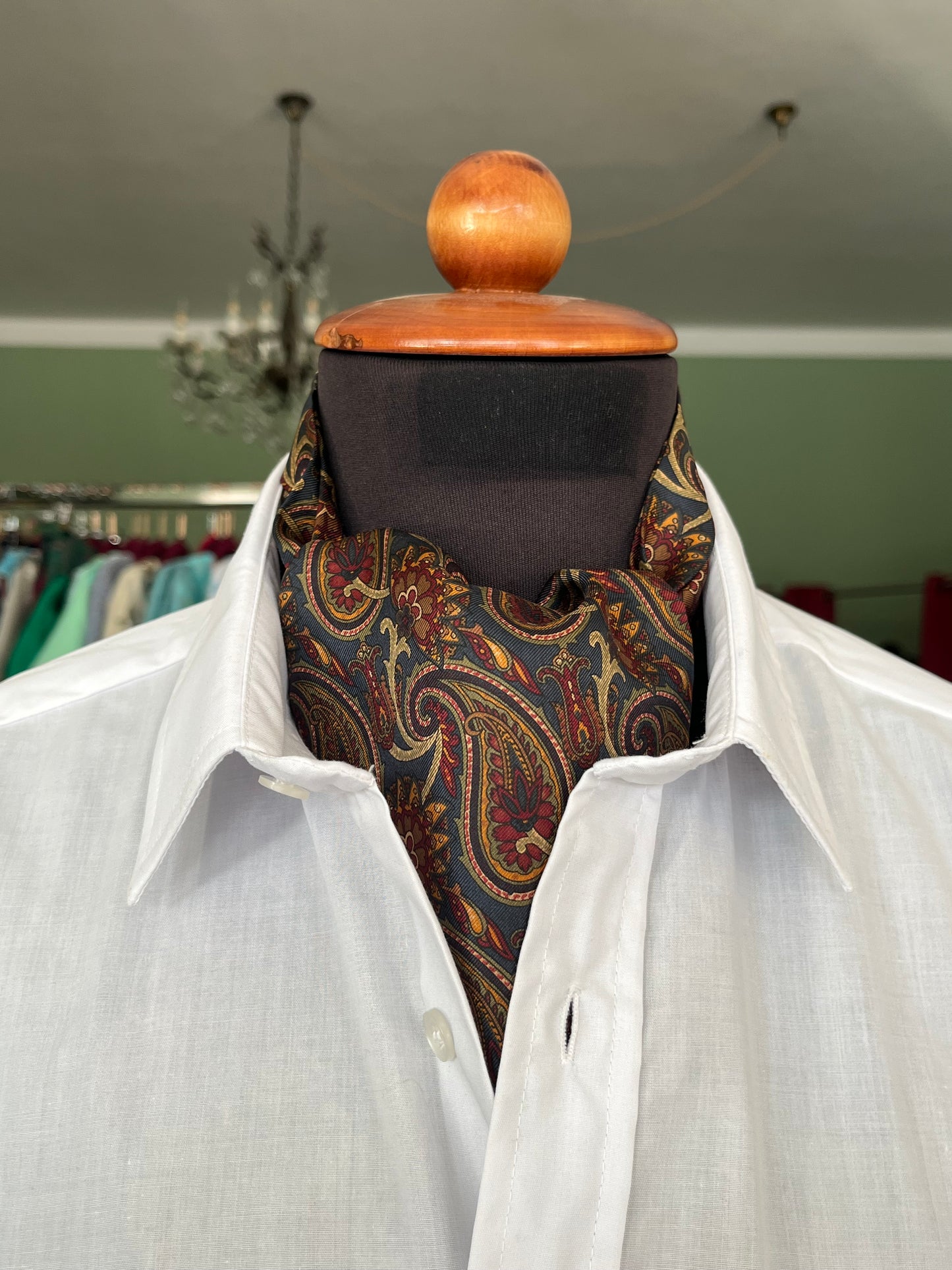 Ascot seta fantasia paisley