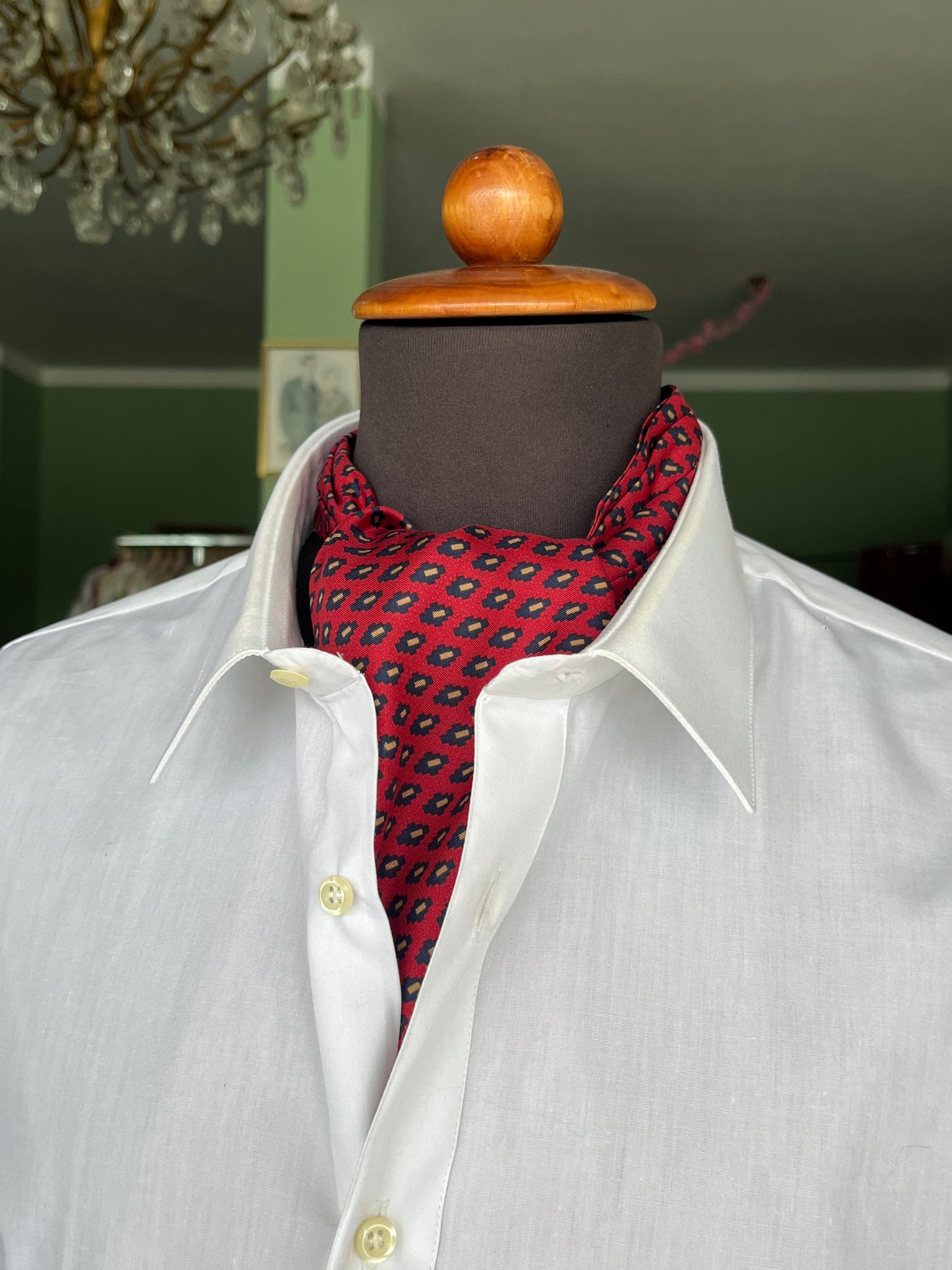 Ascot seta micro-fantasia