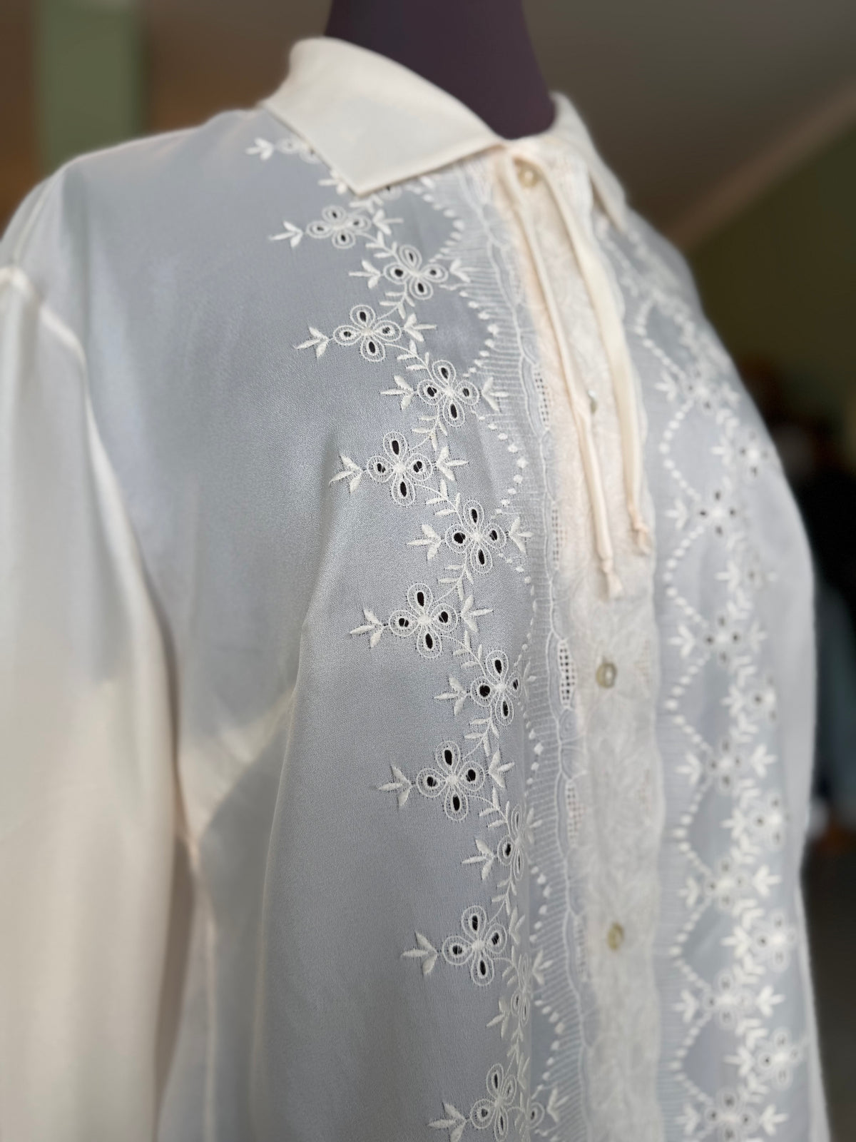 Camicia romantica panna - TG. 46/48