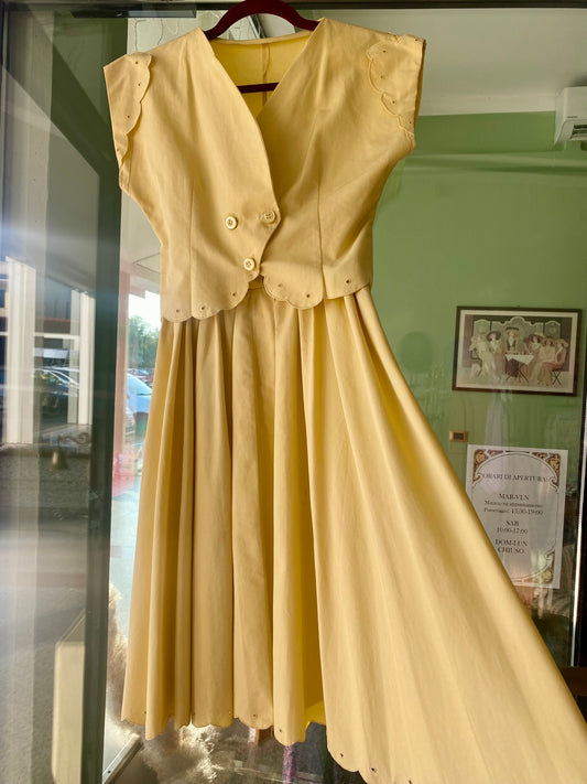 Abito anni ‘50 sartoriale 💛 x Sara