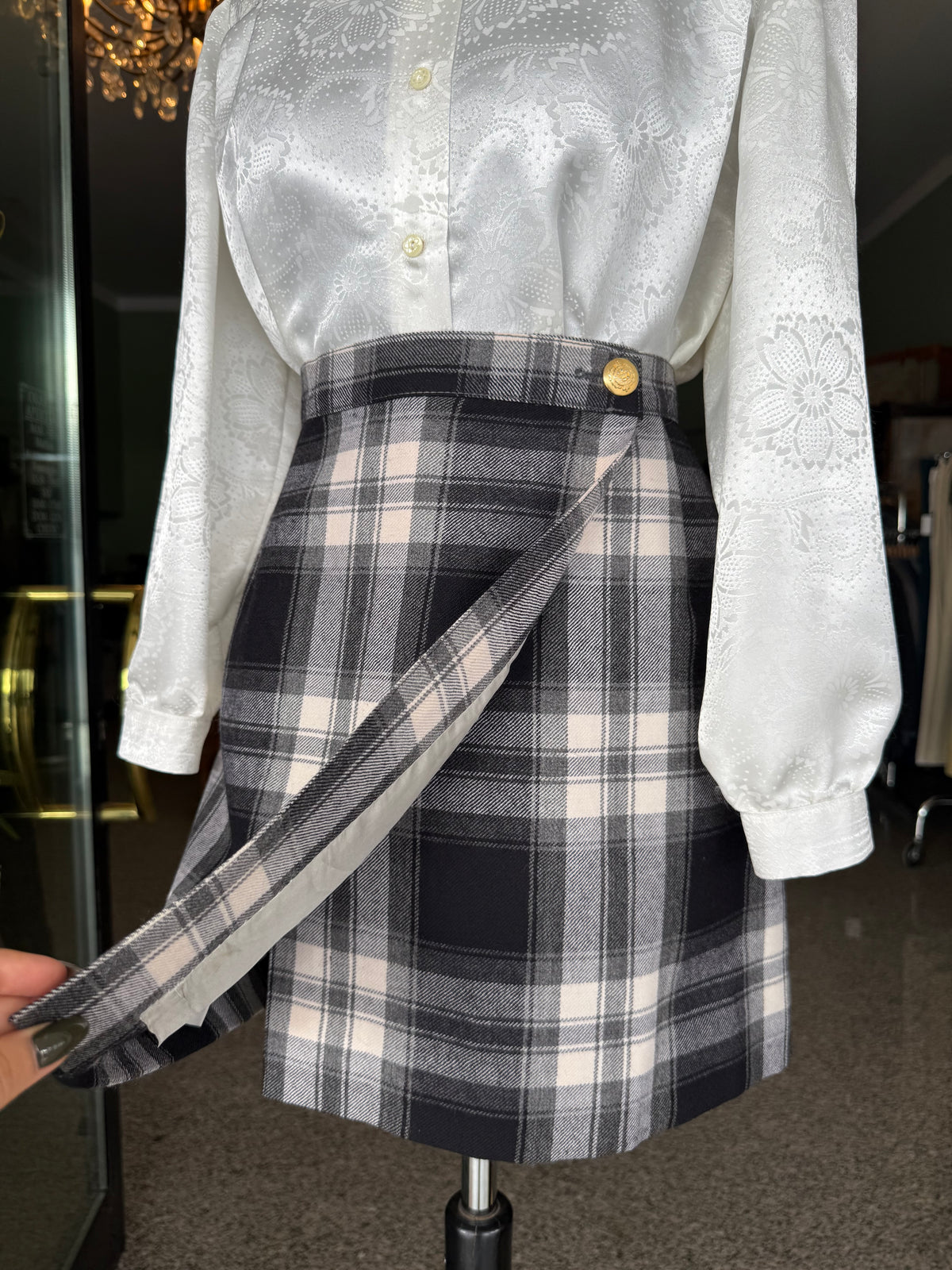Minigonna in lana tartan - TG. 40