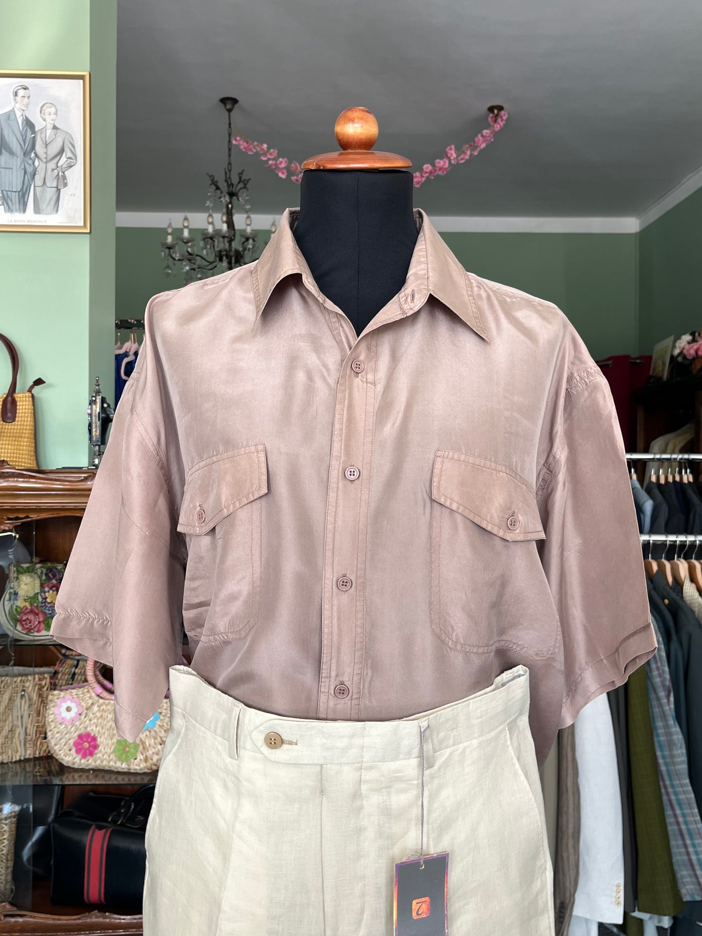 Camicia a maniche corte tg. L-XL