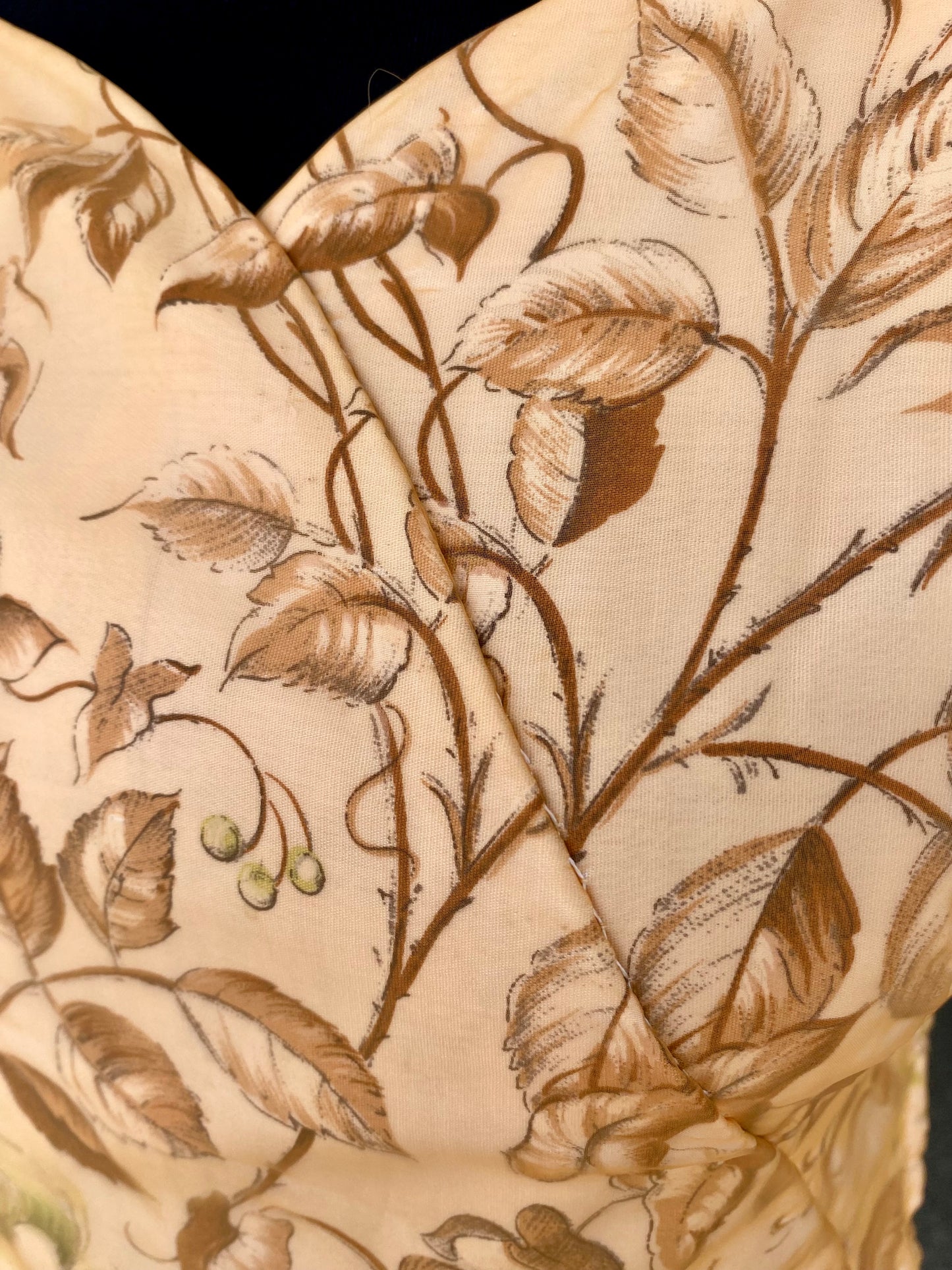 Raffinato abito anni '50 con organza floreale - TG. 38/40