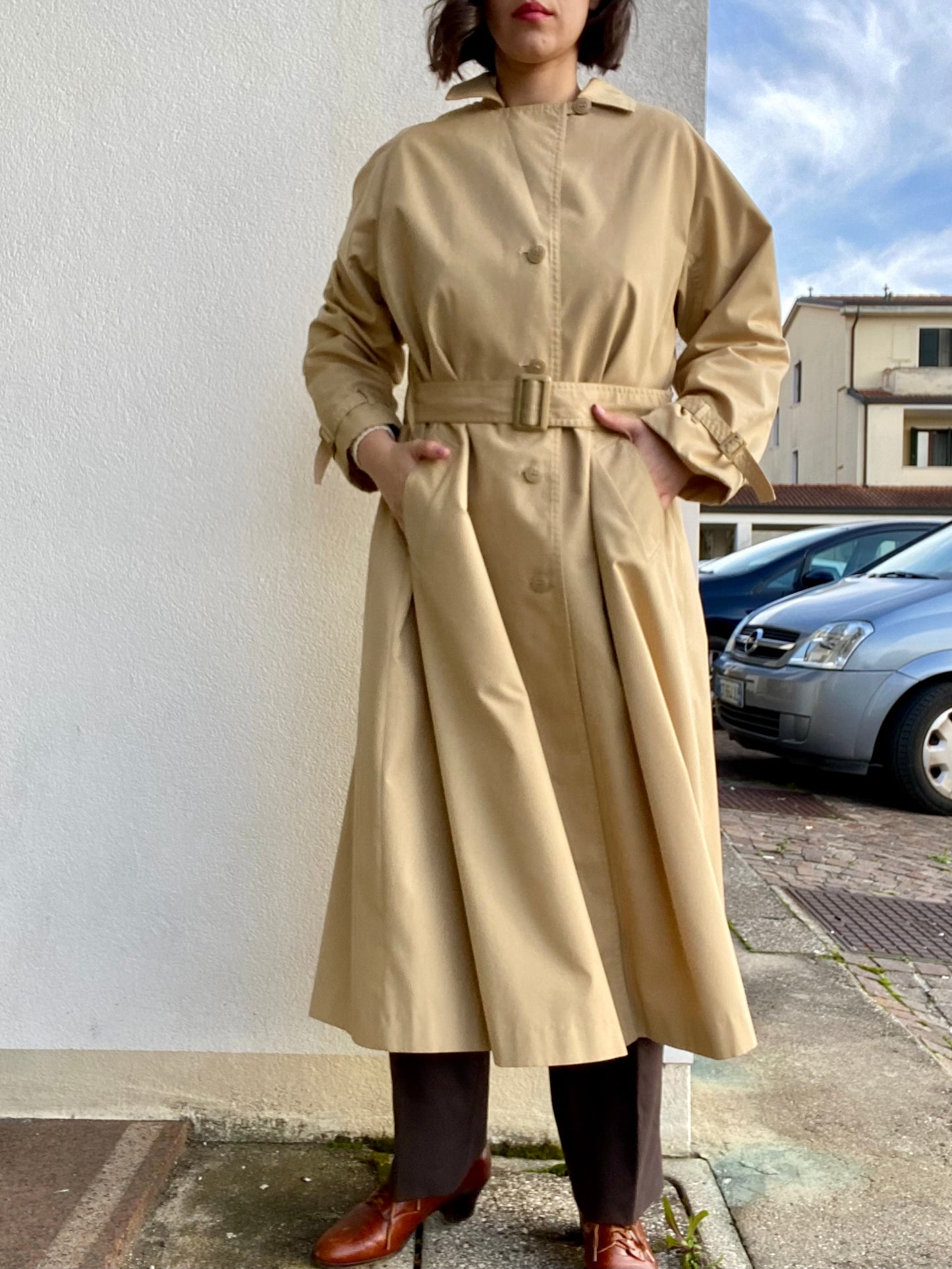 Trench lungo beige - TG. 40/42/44