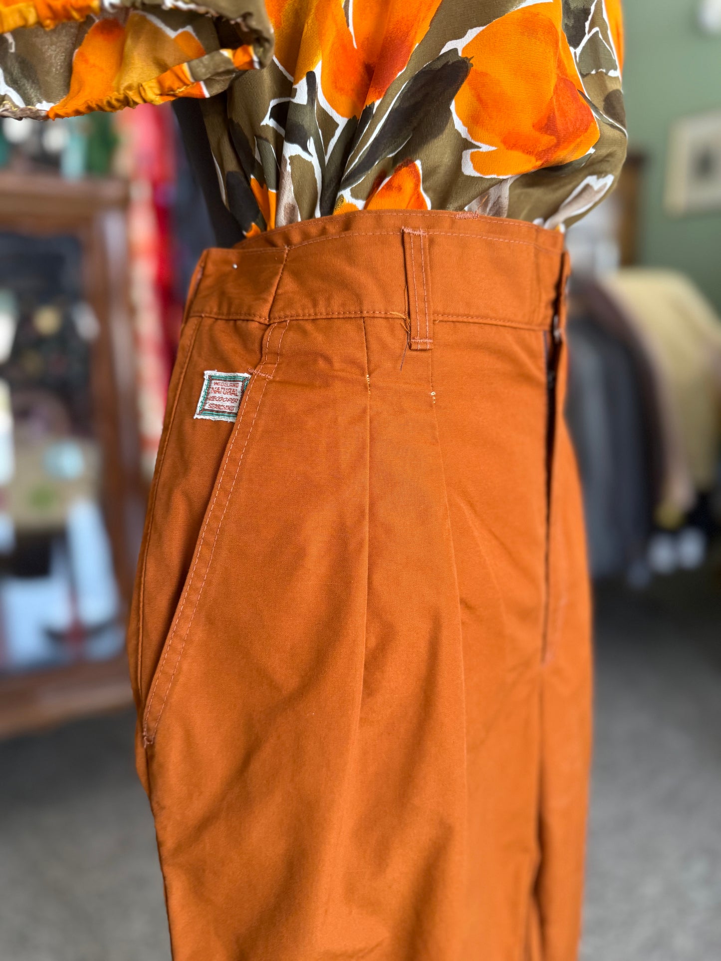 Pantaloni color mattone - TG. 46/48