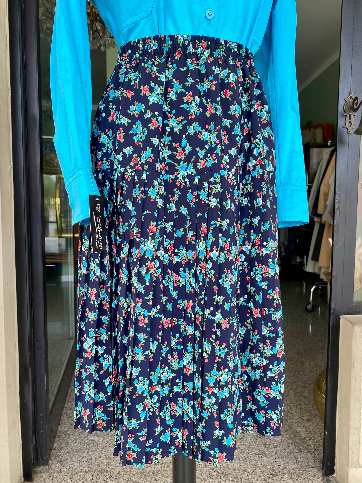 Gonna anni ‘80 stampa floreale - TG. 38/40