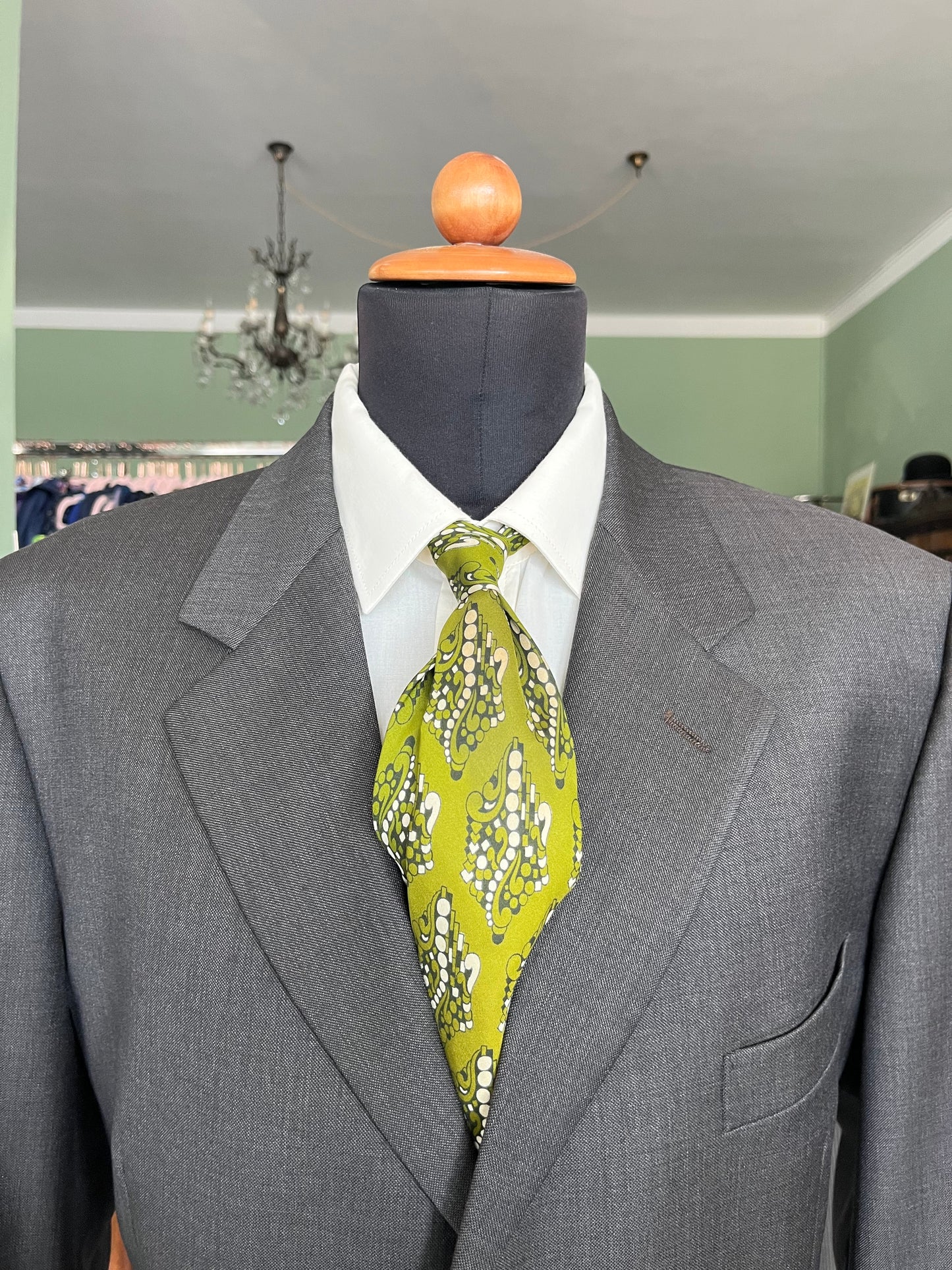 Cravatta swing anni ‘70 verde