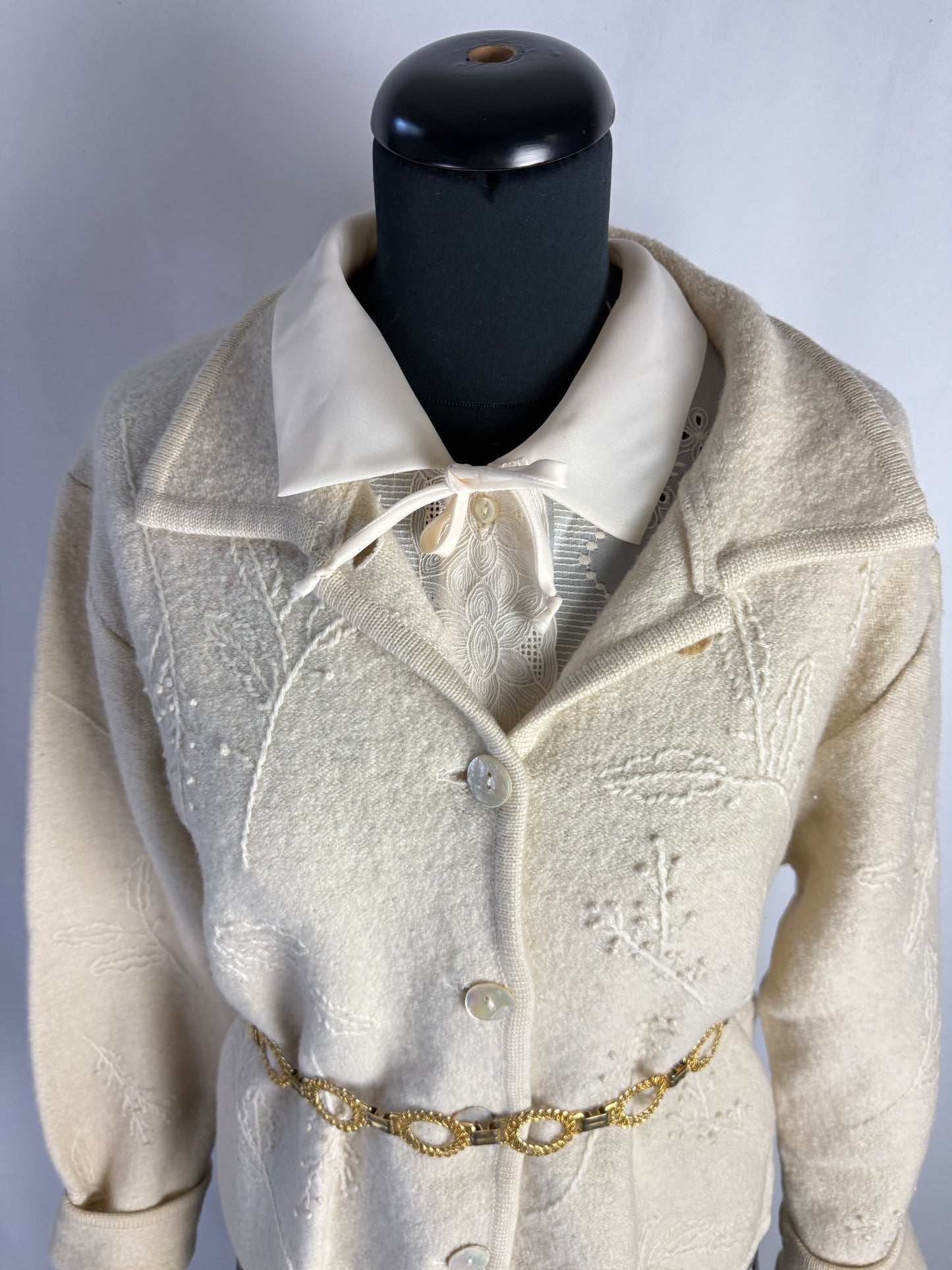 Giacca in pura lana panna - TG. 42/44