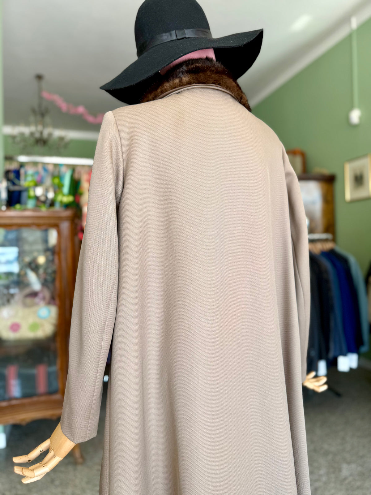 Cappotto sartoriale anni ‘60 tortora - TG. 44/46
