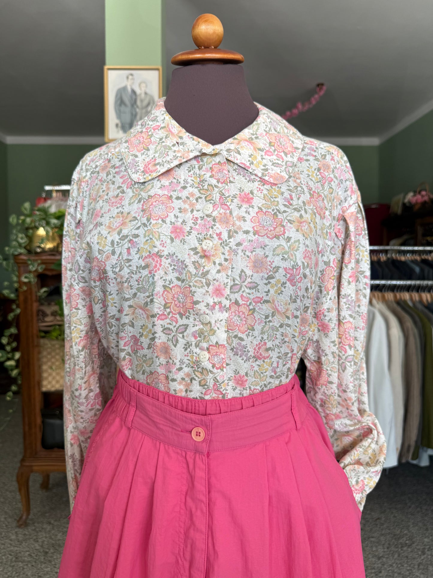 Camicia floreale in cotone - TG. 42