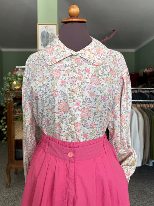 Camicia floreale in cotone - TG. 42