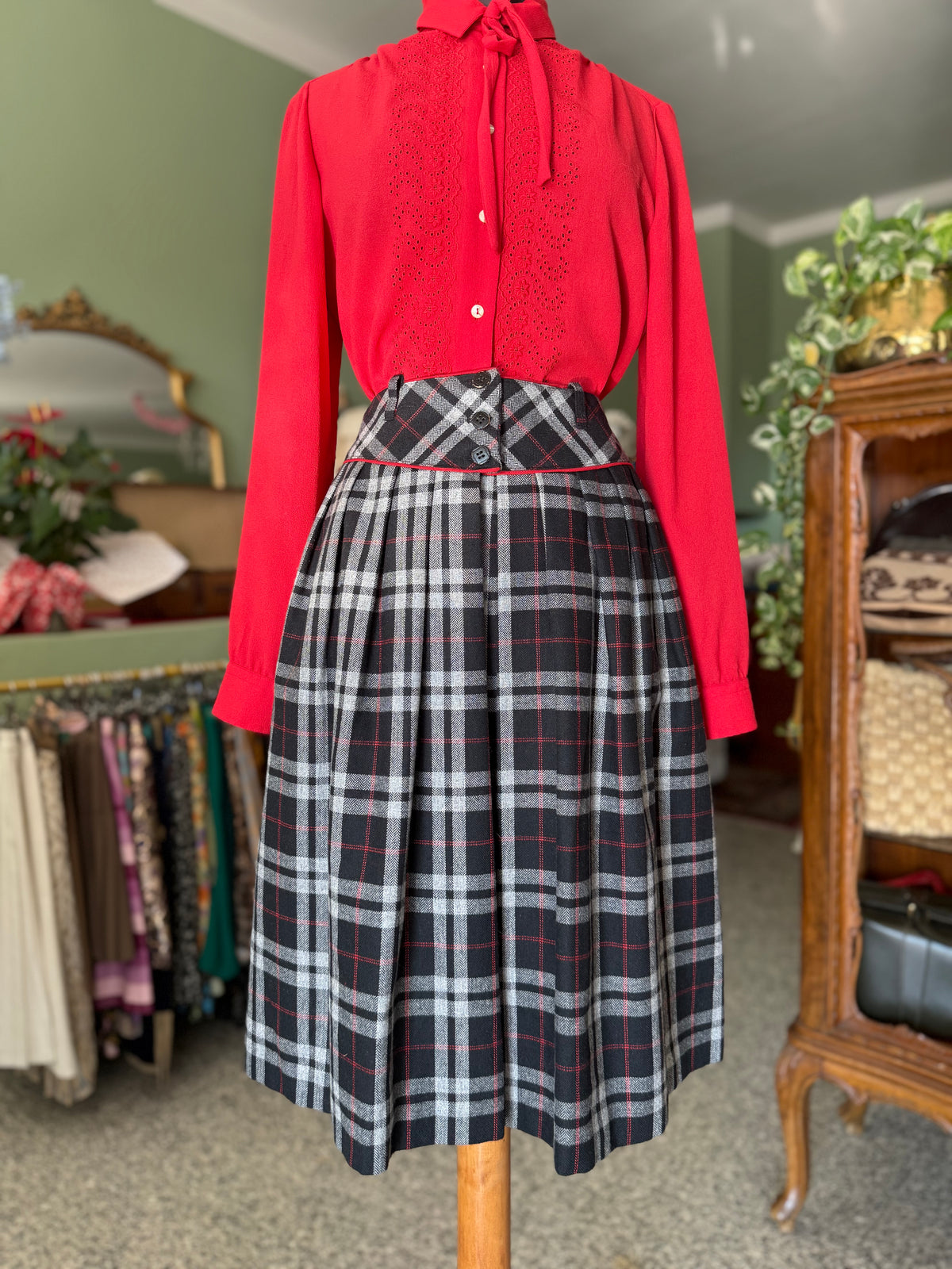 Gonna tartan in pura lana - TG. 38/40