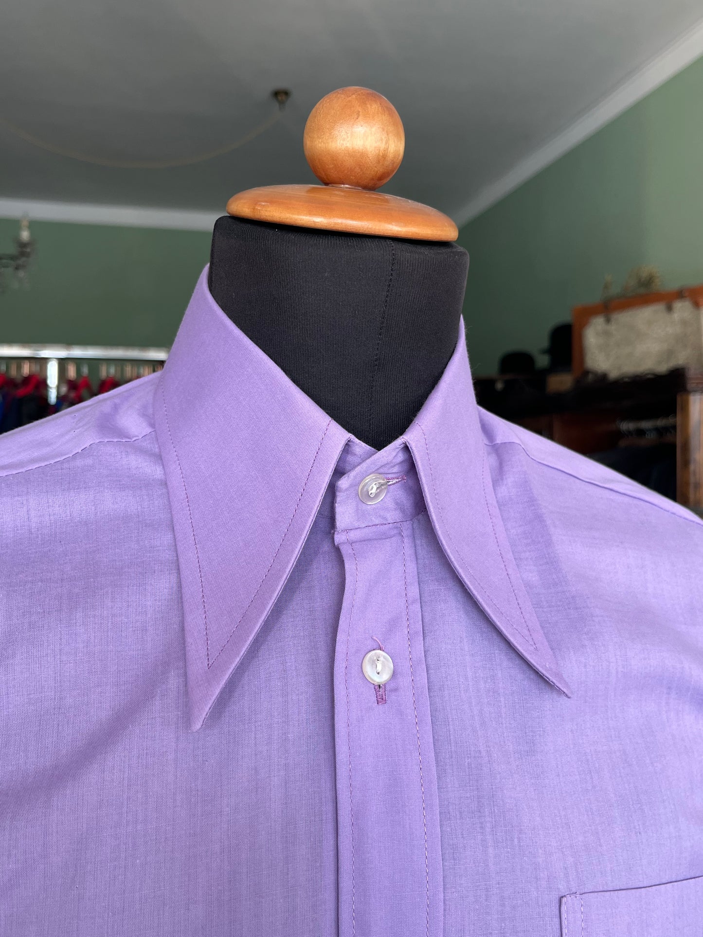 Camicia anni ‘70 viola NOS