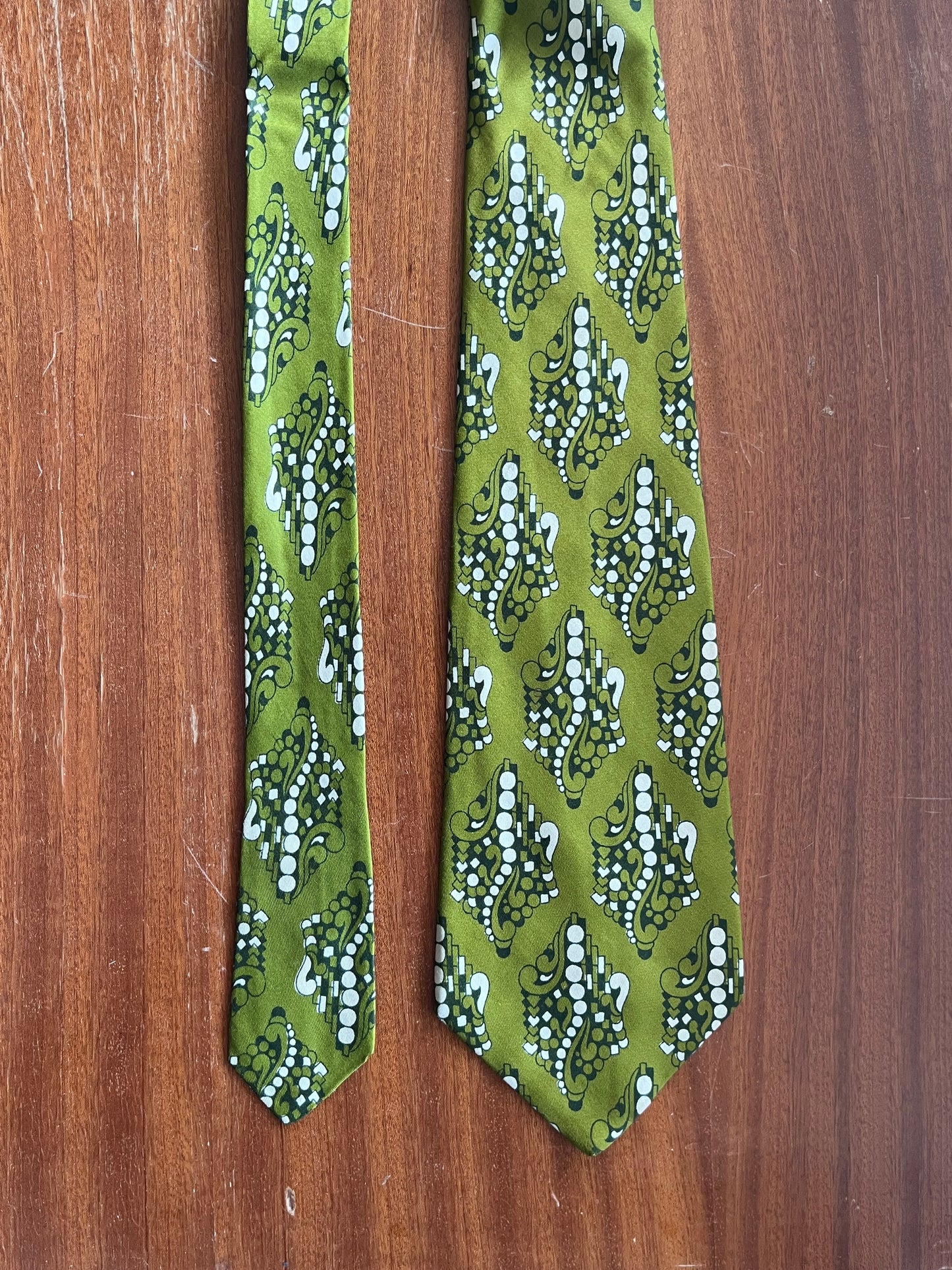 Cravatta swing anni ‘70 verde