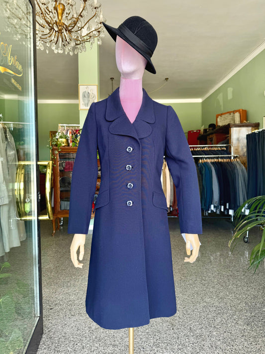 Cappotto anni ‘60 blu notte - TG. 40