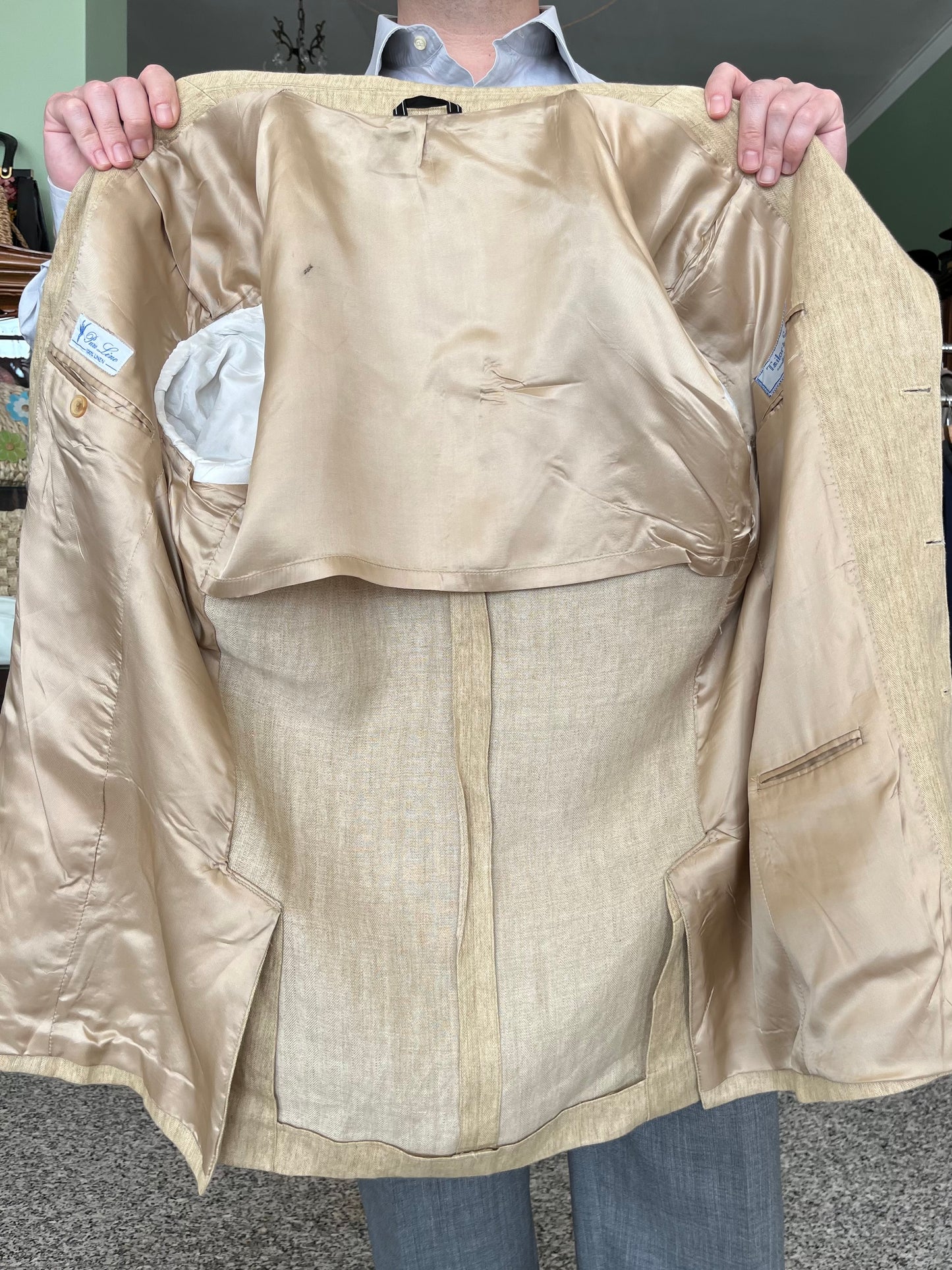 Giacca anni ‘90 in lino tg. 50-52