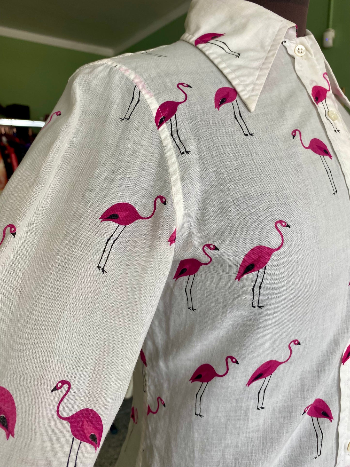 Camicia 70s flamingo - TG. 38/40