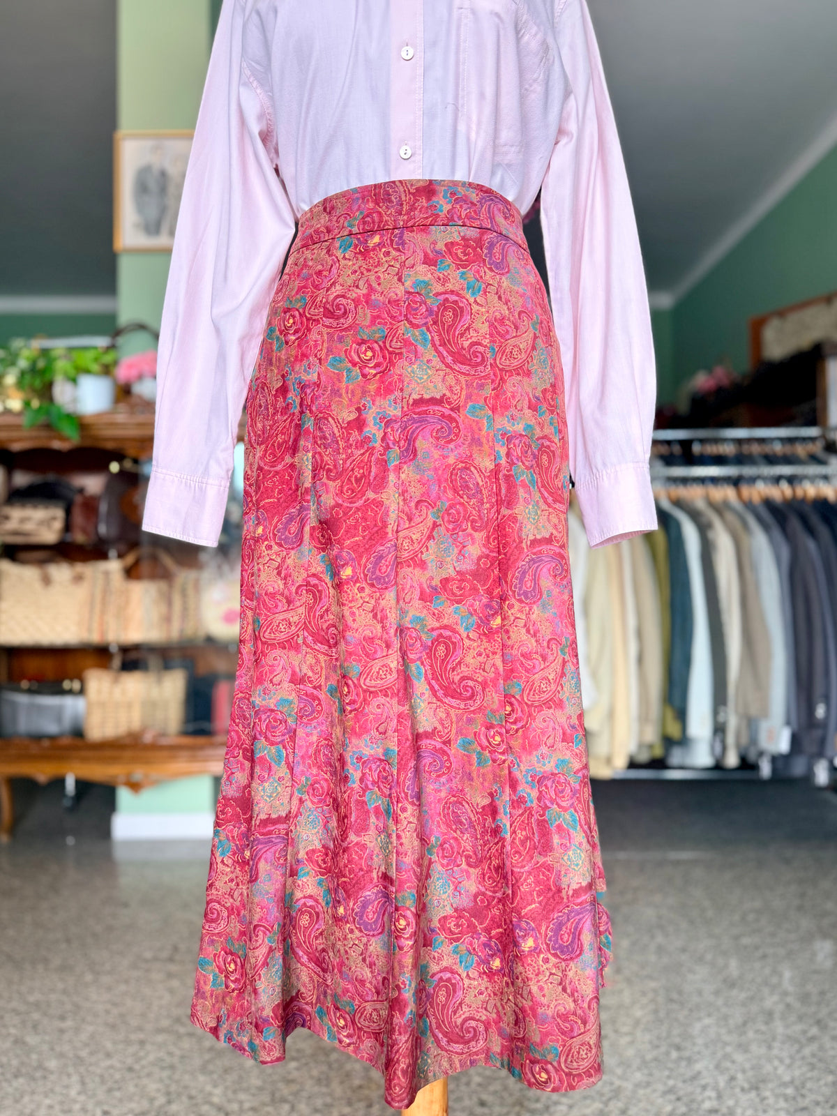 Gonna lunga fantasia paisley - TG. 46
