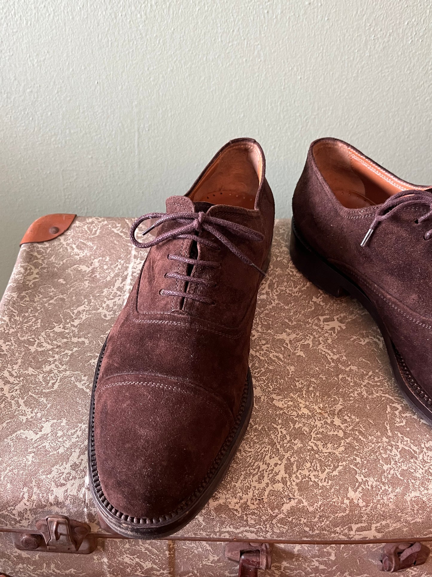 Scarpe oxford scamosciate tg. 44-45