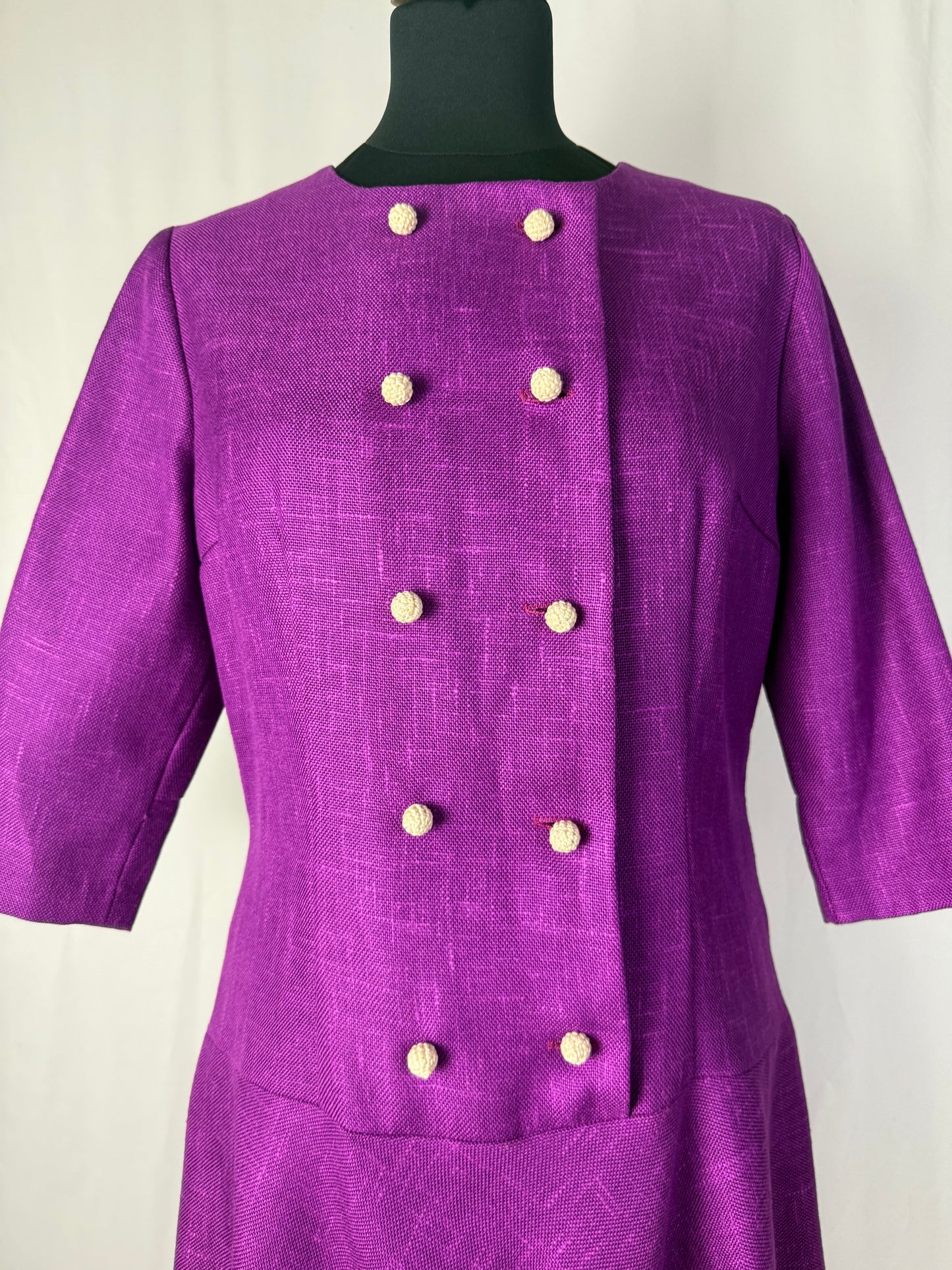 Abito anni ‘60 viola ciclamino - TG. 42