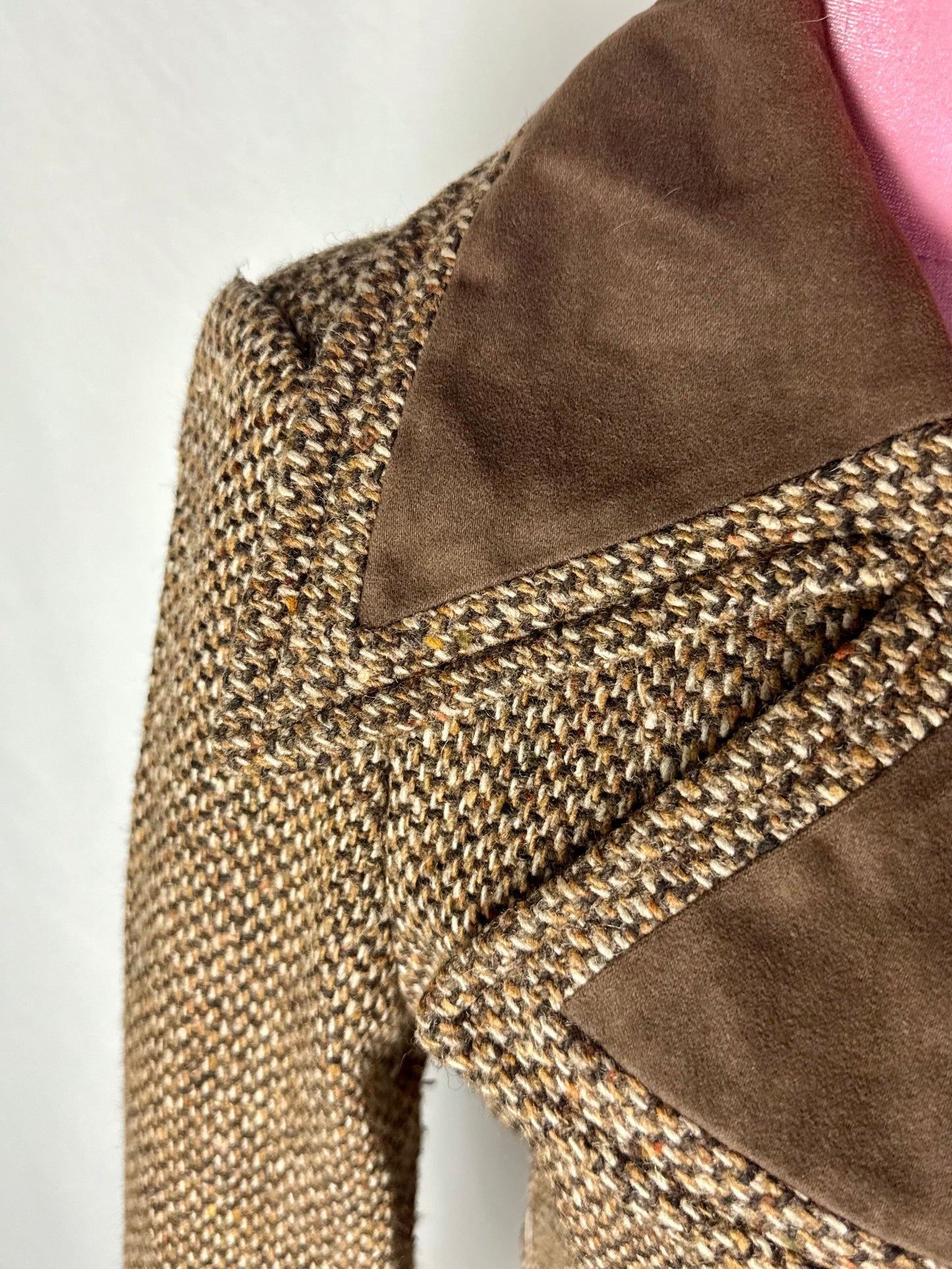 Cappotto anni ‘70 con maxi colletto a martingala - TG. 38