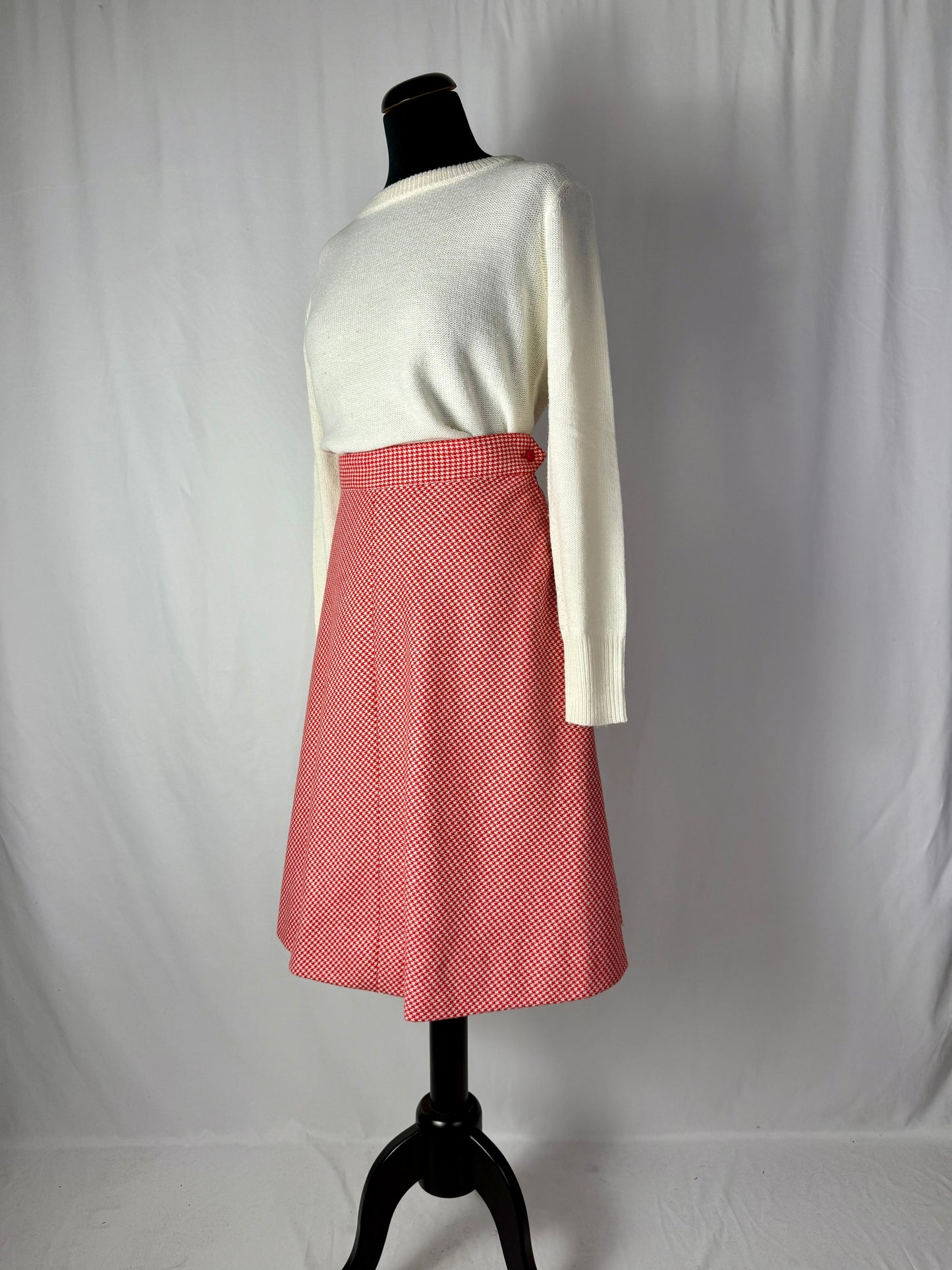 Gonna in lana anni ‘70 pied de poule - TG. 44