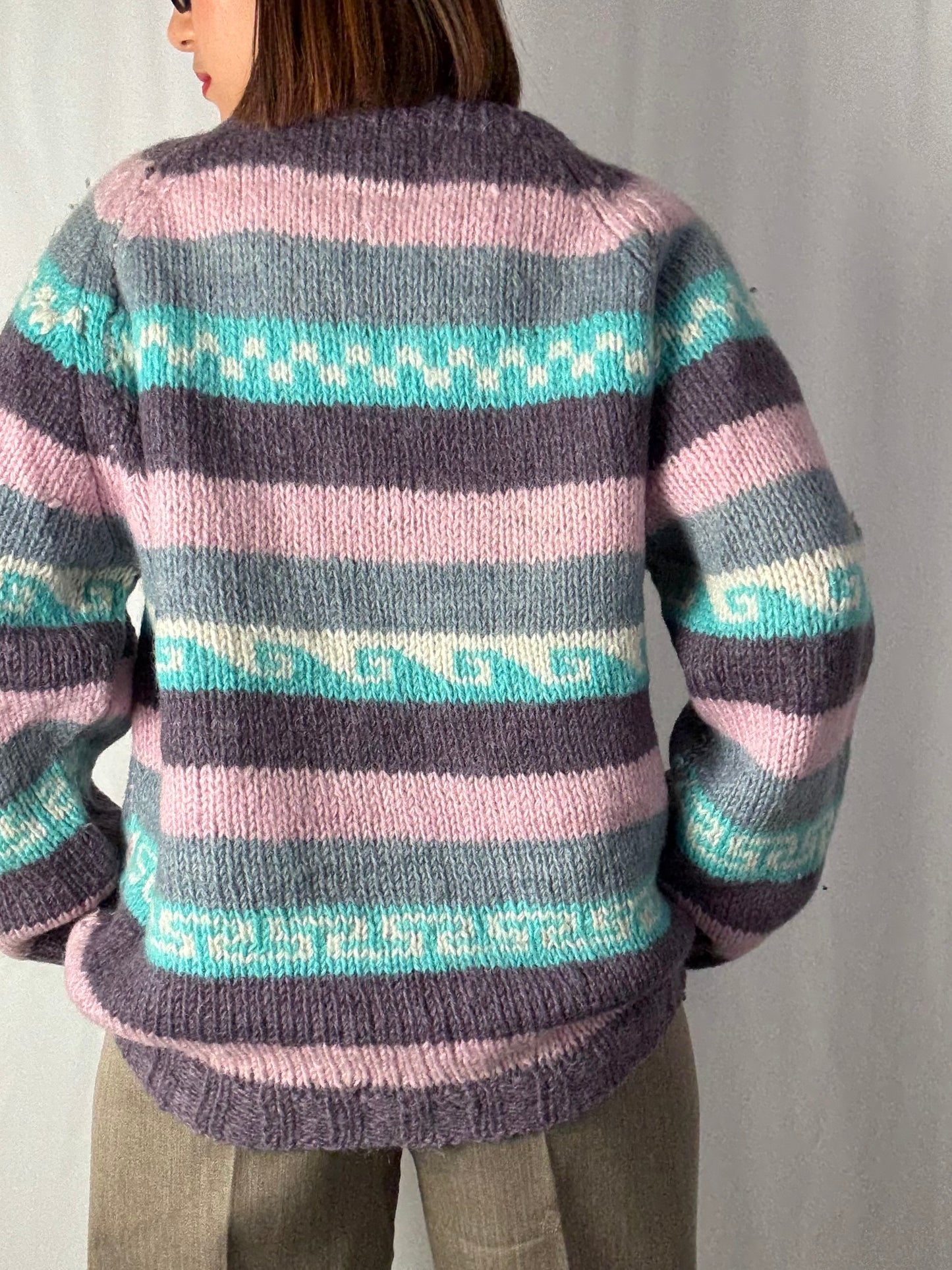 Maglione a Righe Pastello Soft knit- TG. 44 - 50