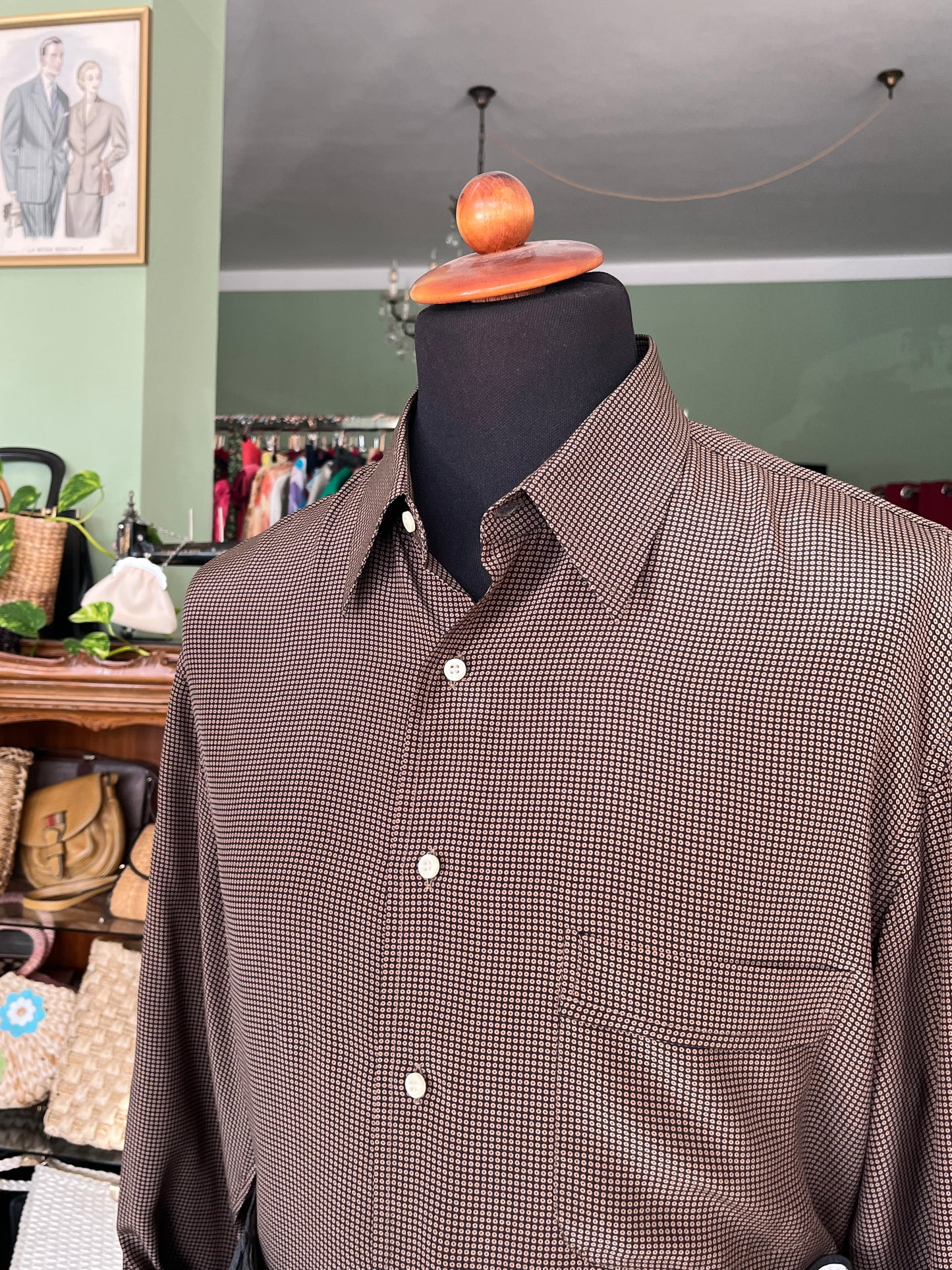 Camicia in seta anni ‘80 tg. L-XL