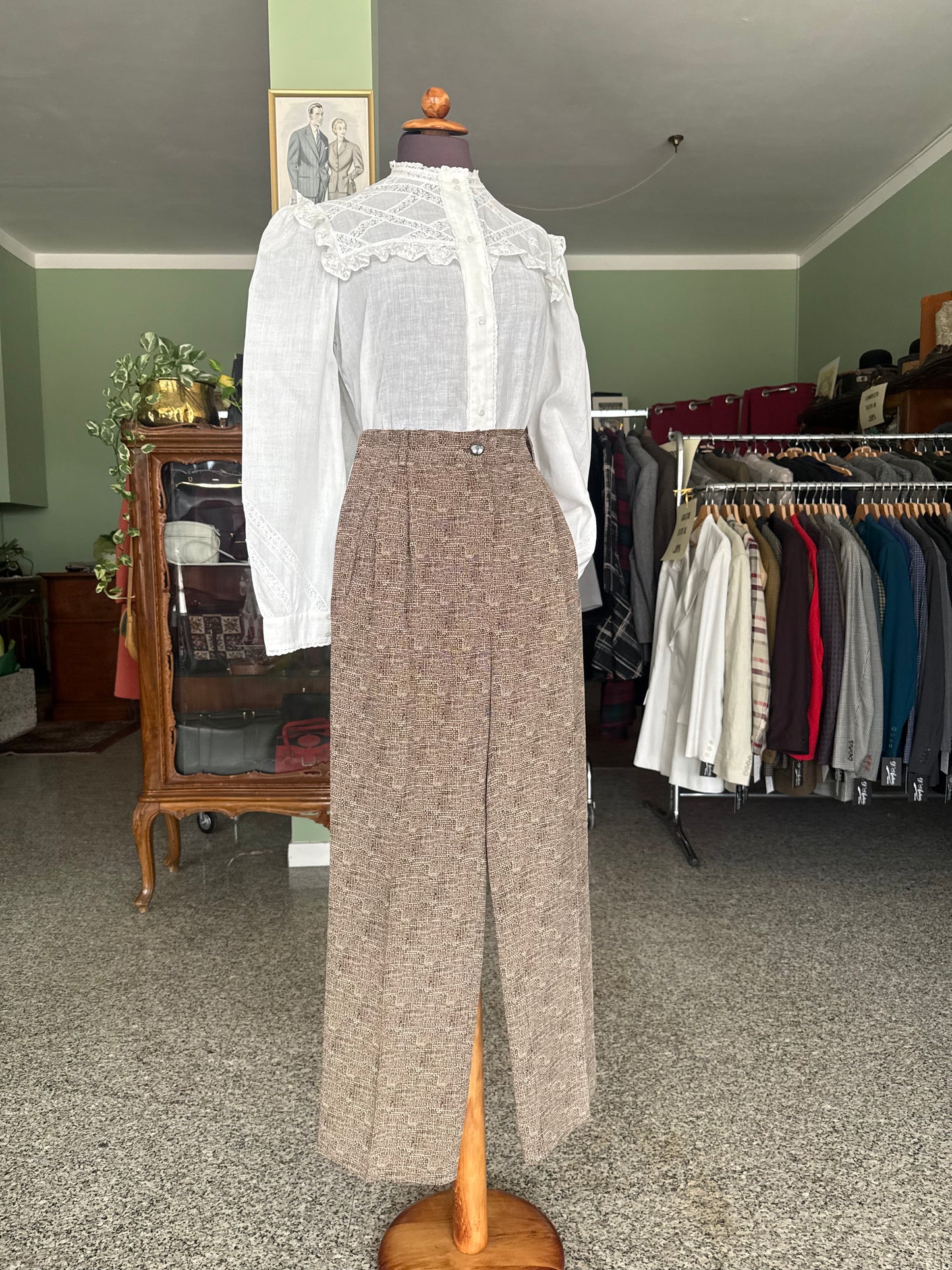 Pantaloni in crepe di lana - TG. 42